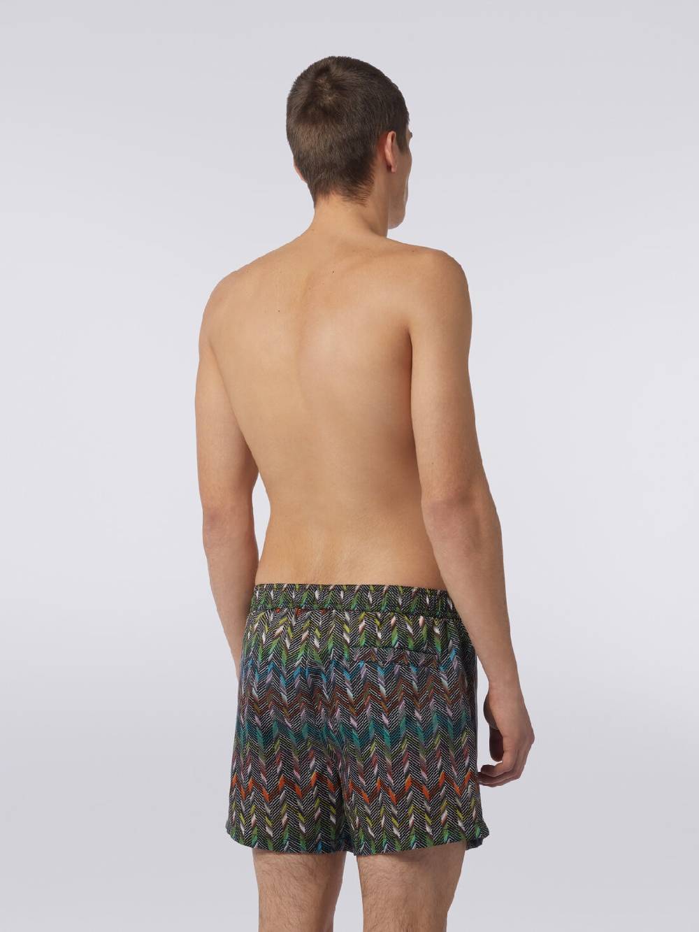 Missoni Boxer mare in nylon stampato con logo Offerte giornaliere