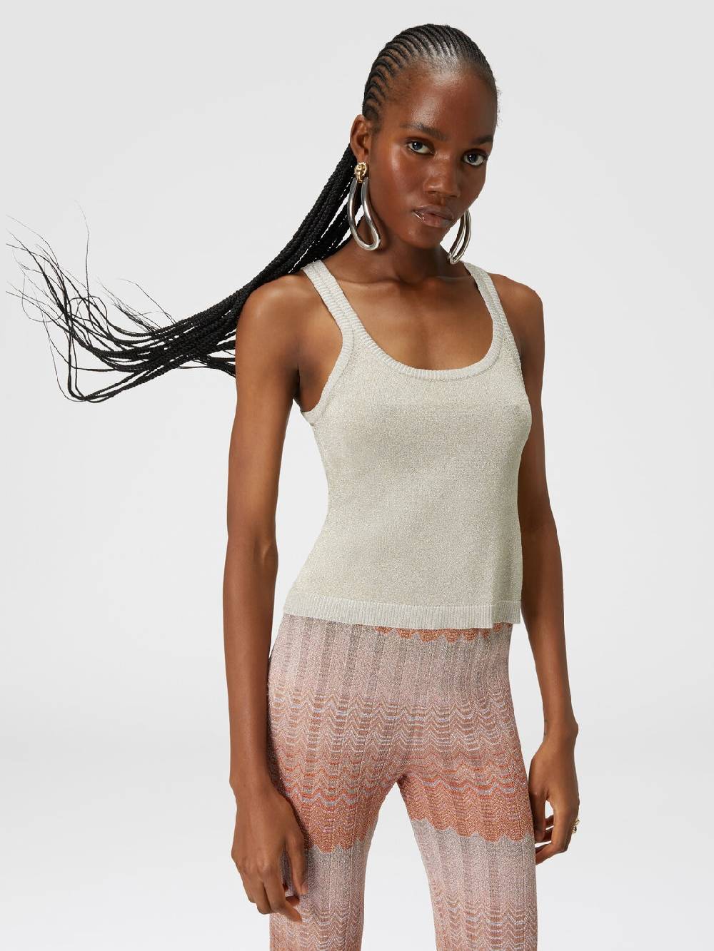 Missoni Canottiera in viscosa effetto glitter Prezzo basso
