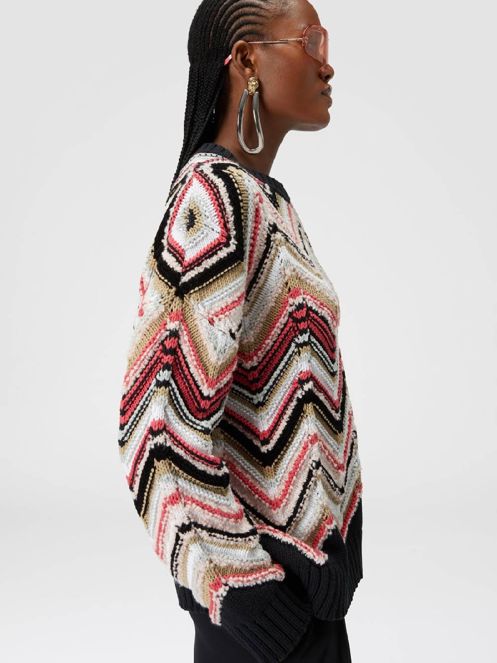 Missoni Pullover girocollo in misto lana zig zag ACQUISTA ORA