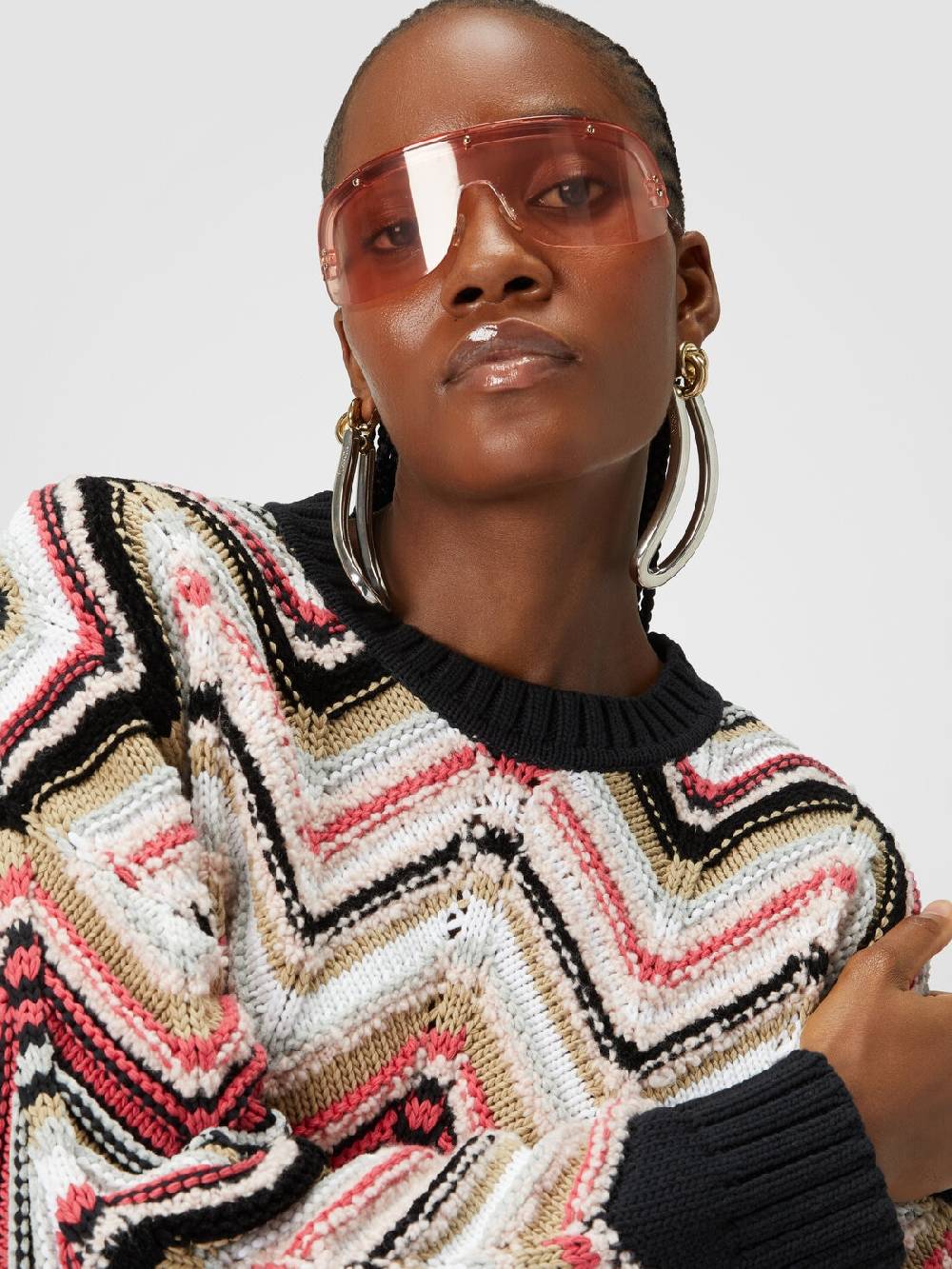 Missoni Pullover girocollo in misto lana zig zag ACQUISTA ORA