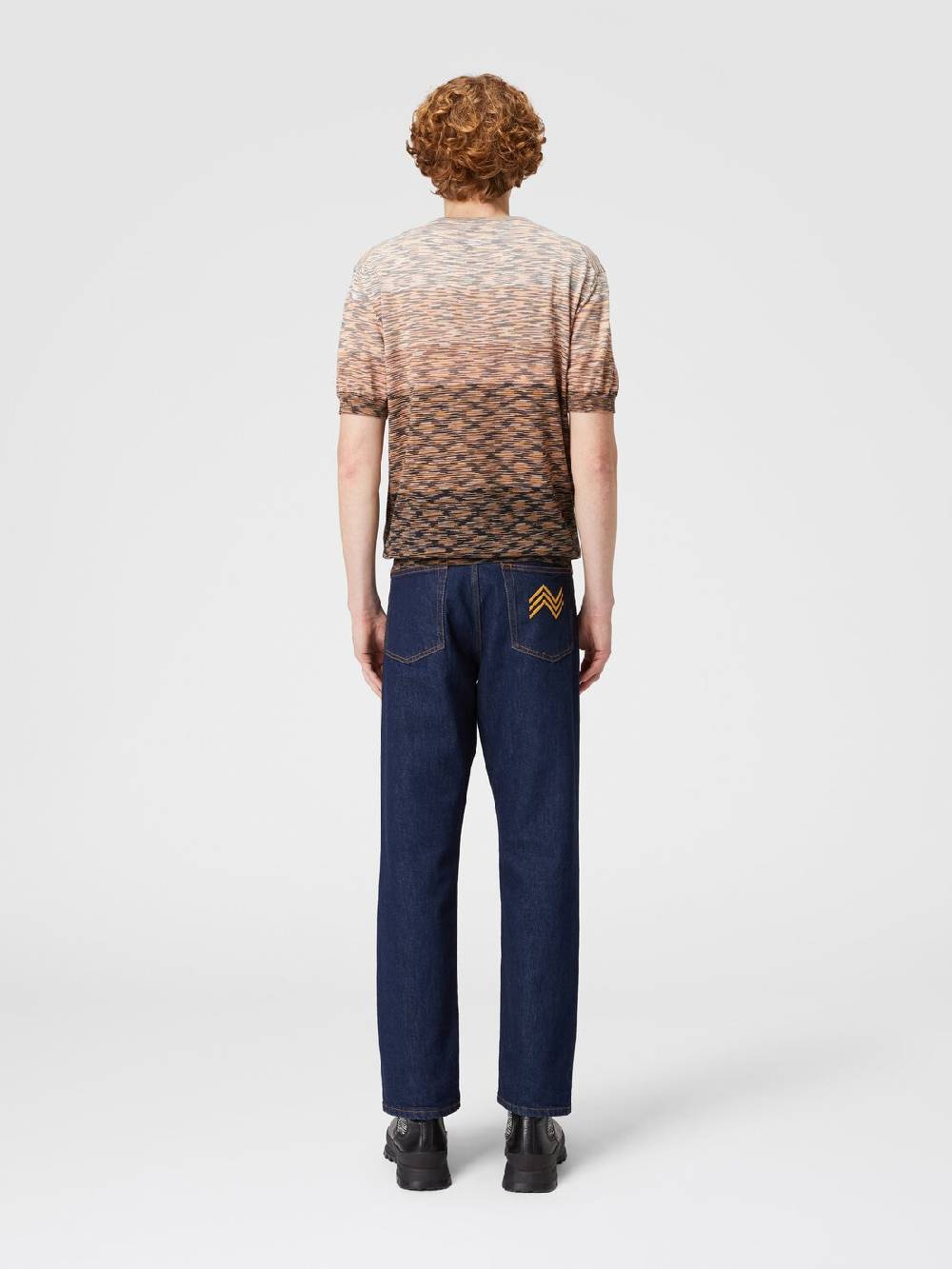 Missoni T-shirt in maglia fiammata di cotone Fino al 50% di sconto