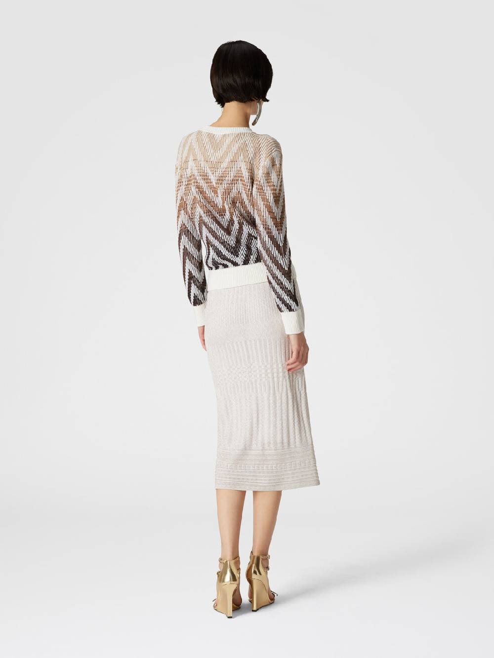 Missoni Gonna midi in viscosa lamé multilavorazione Fino al 60% di sconto
