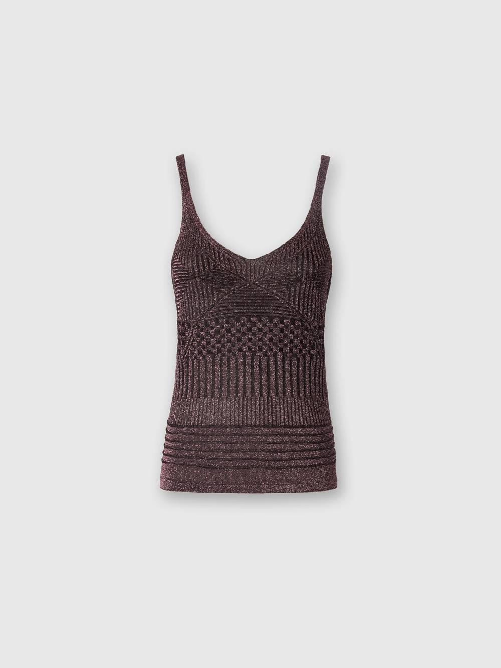 Missoni Canottiera in viscosa multilavorazione lamé Fino al 65% di sconto