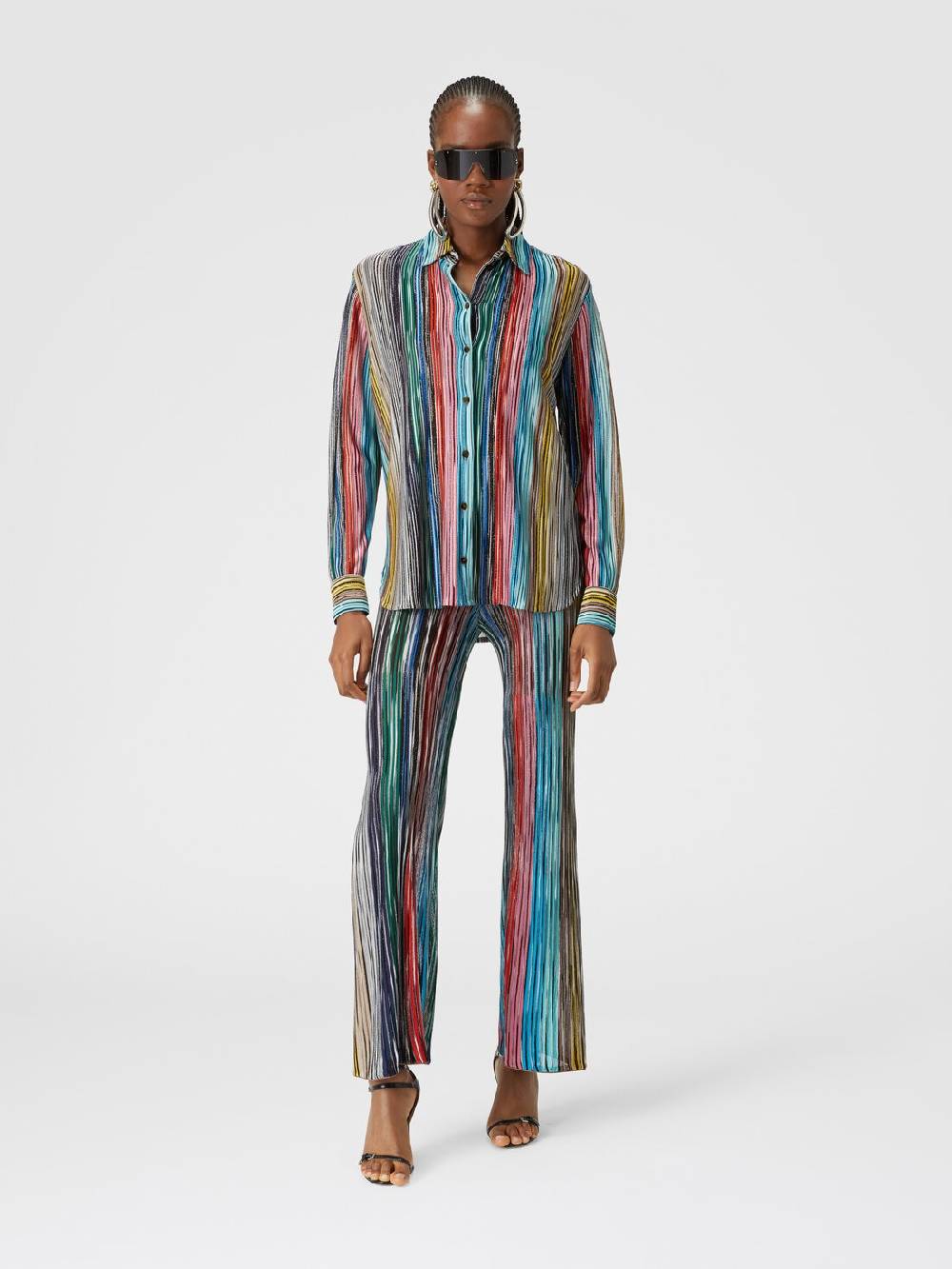 Missoni Camicia in maglia a costine fiammata lamé Only for today