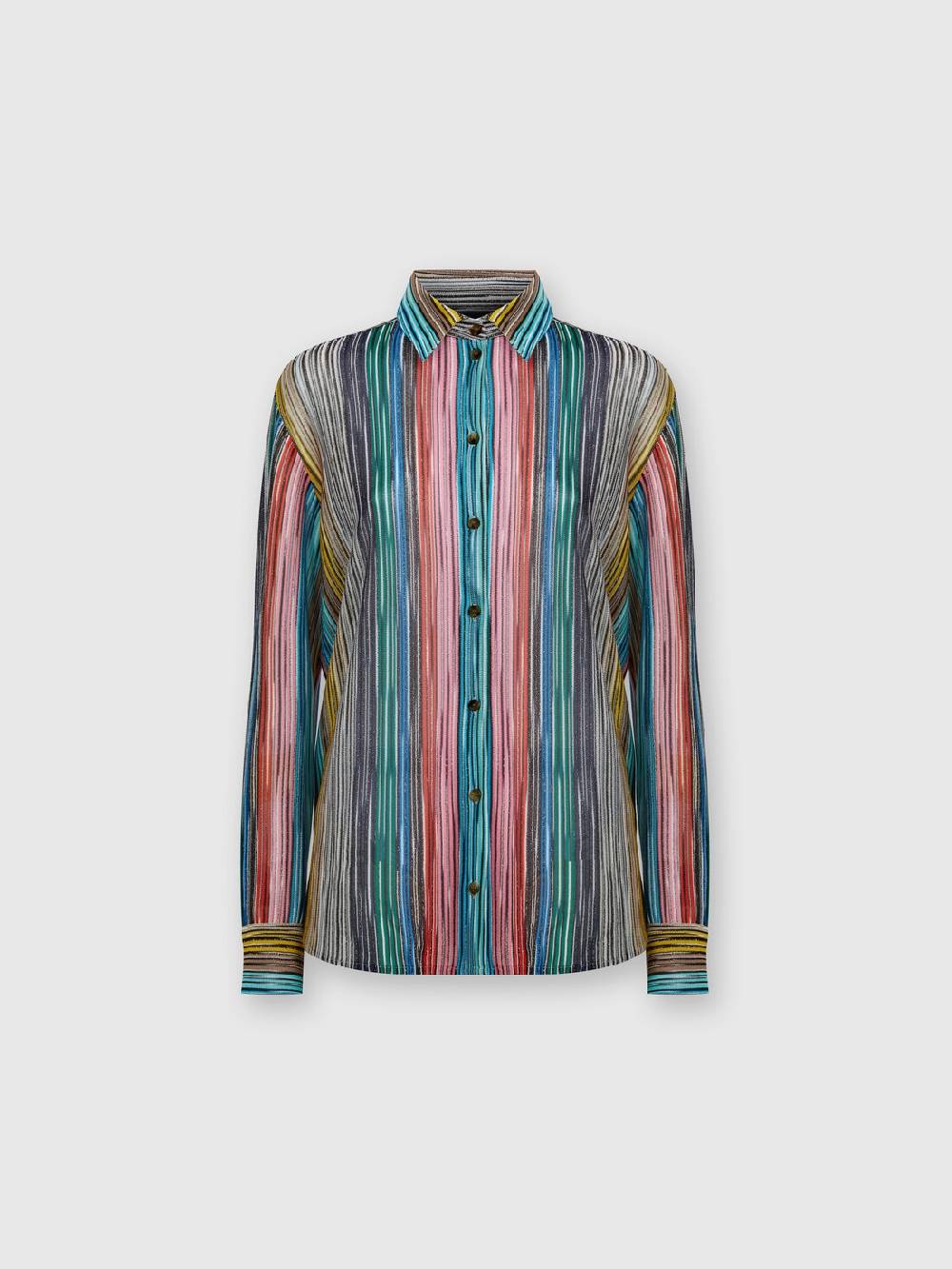 Missoni Camicia in maglia a costine fiammata lamé Only for today