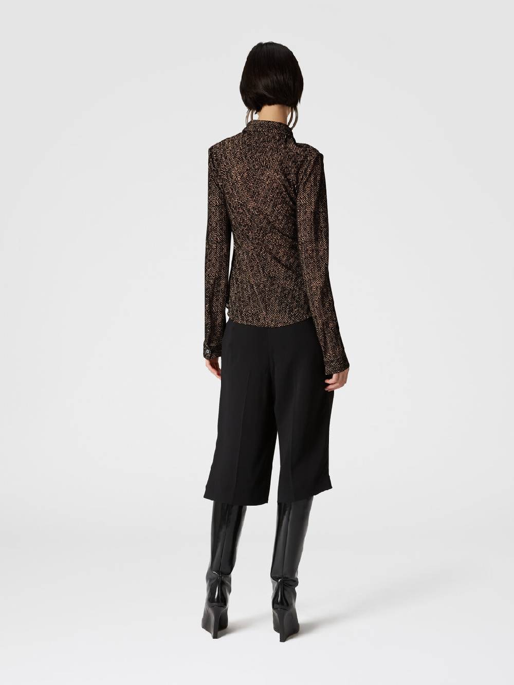 Missoni Camicia in tulle zig zag con arricciatura Offerta speciale della fabbrica
