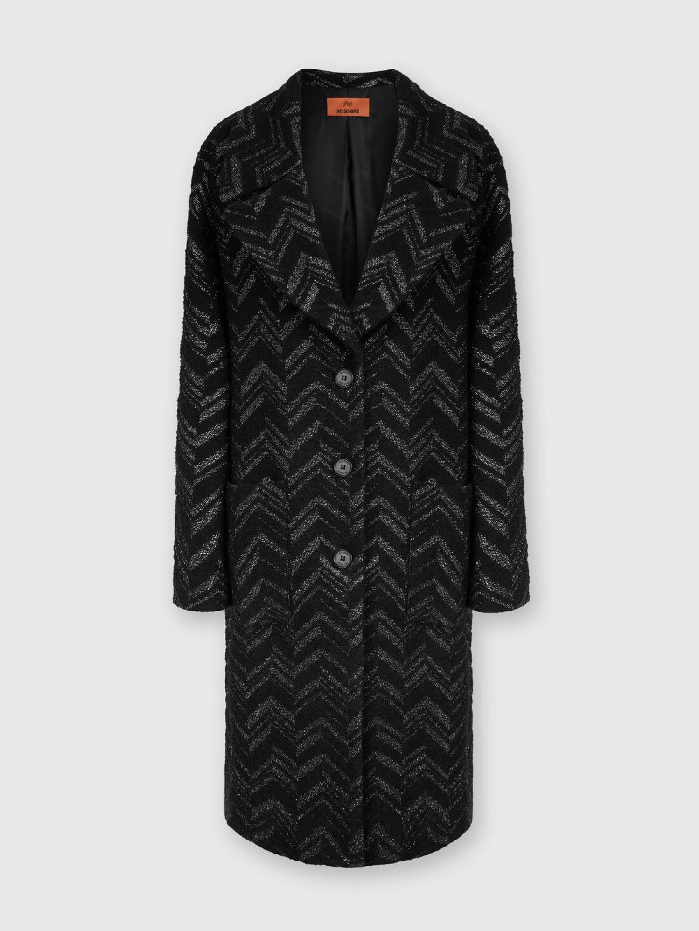 Missoni Cappotto in maglia bouclé con chevron lamé Discount Store per i nuovi prodotti