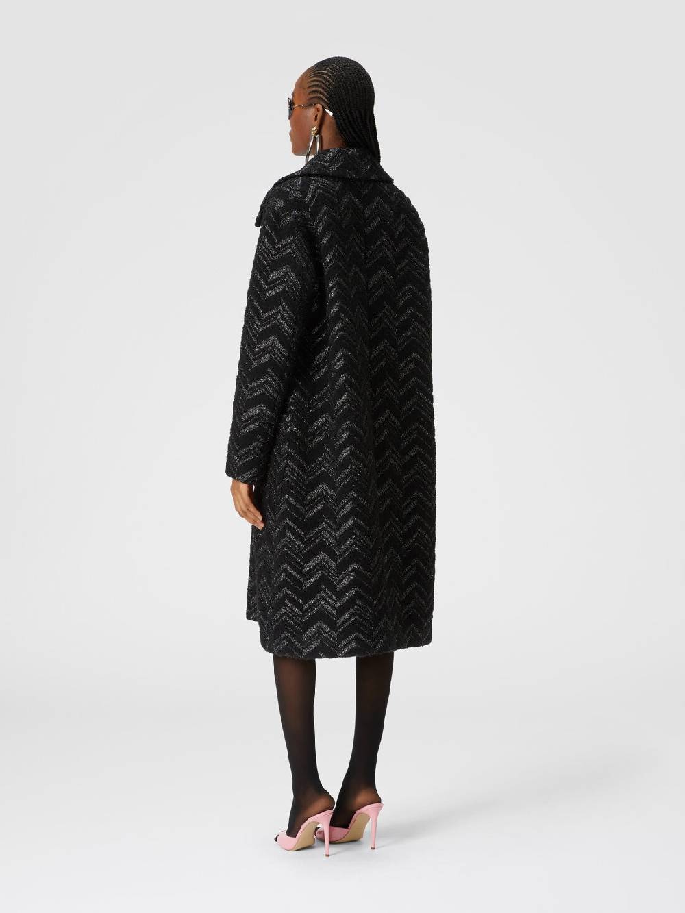 Missoni Cappotto in maglia bouclé con chevron lamé Discount Store per i nuovi prodotti