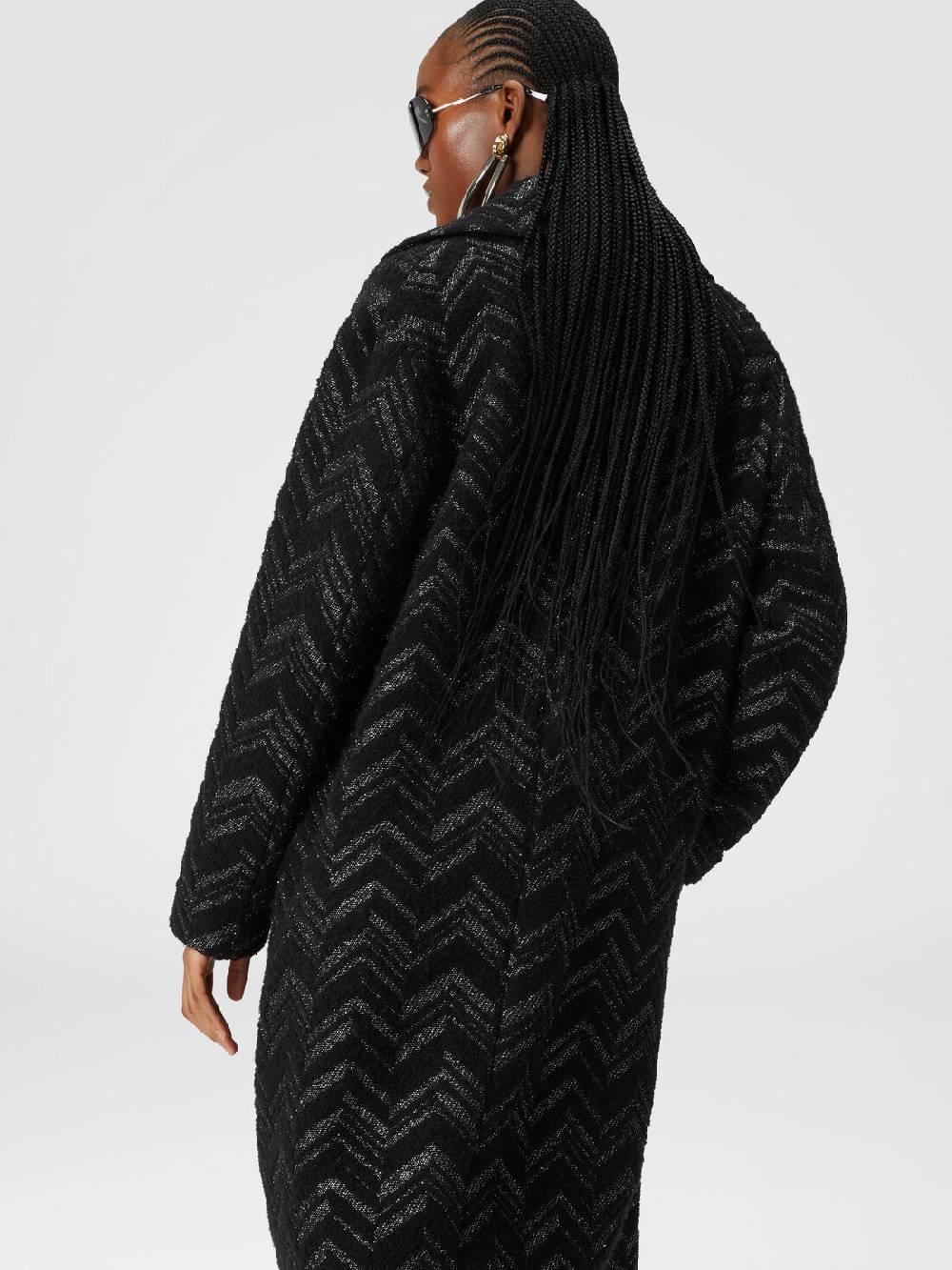 Missoni Cappotto in maglia bouclé con chevron lamé Discount Store per i nuovi prodotti