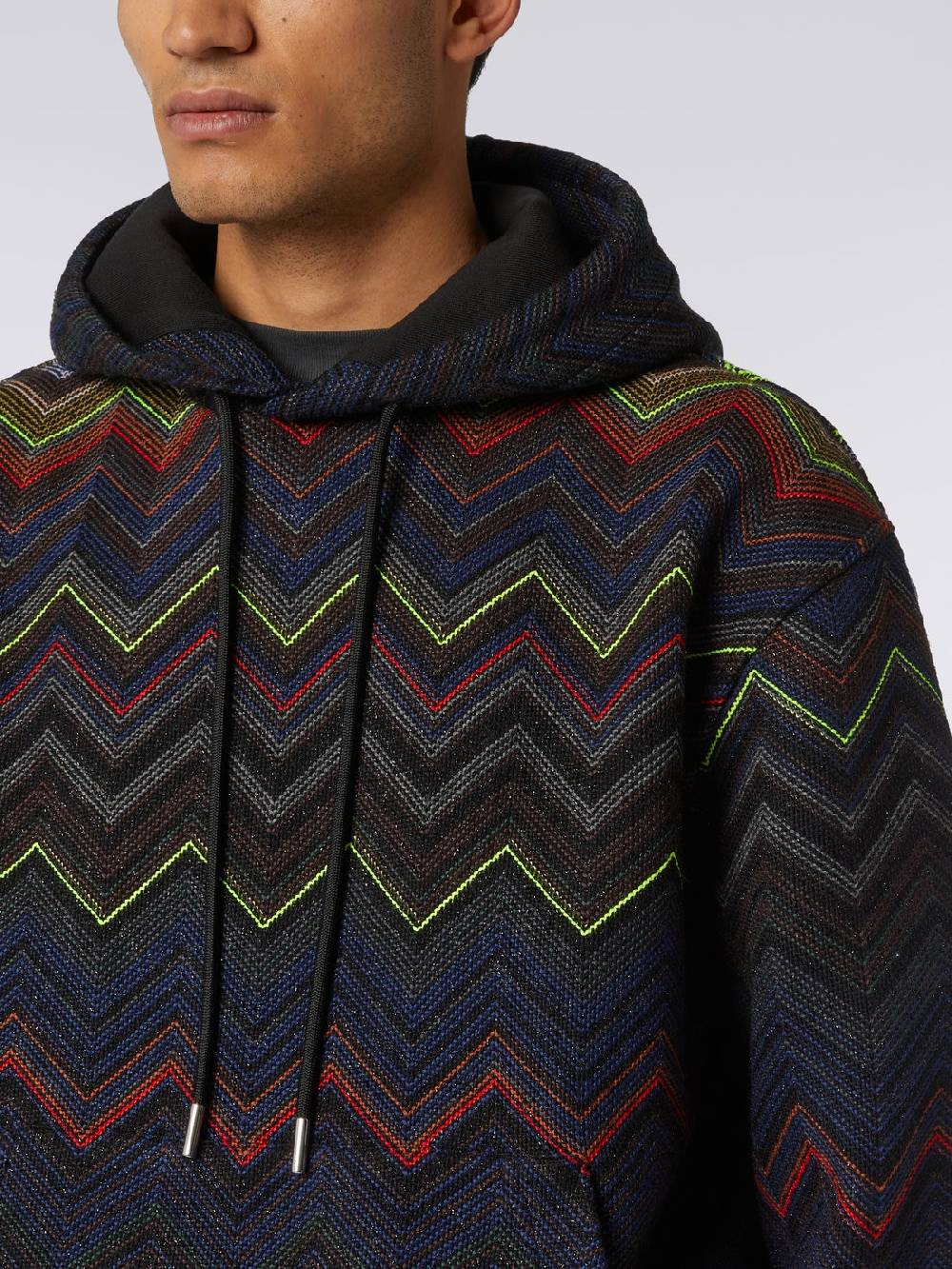 Missoni Felpa con cappuccio e tasca a marsupio in collaborazione con Mike Maignan Trasporto libero internazionale