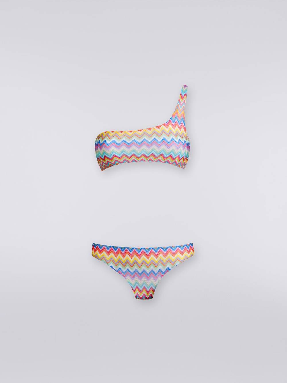 Missoni Bikini monospalla con stampa zig zag Italy