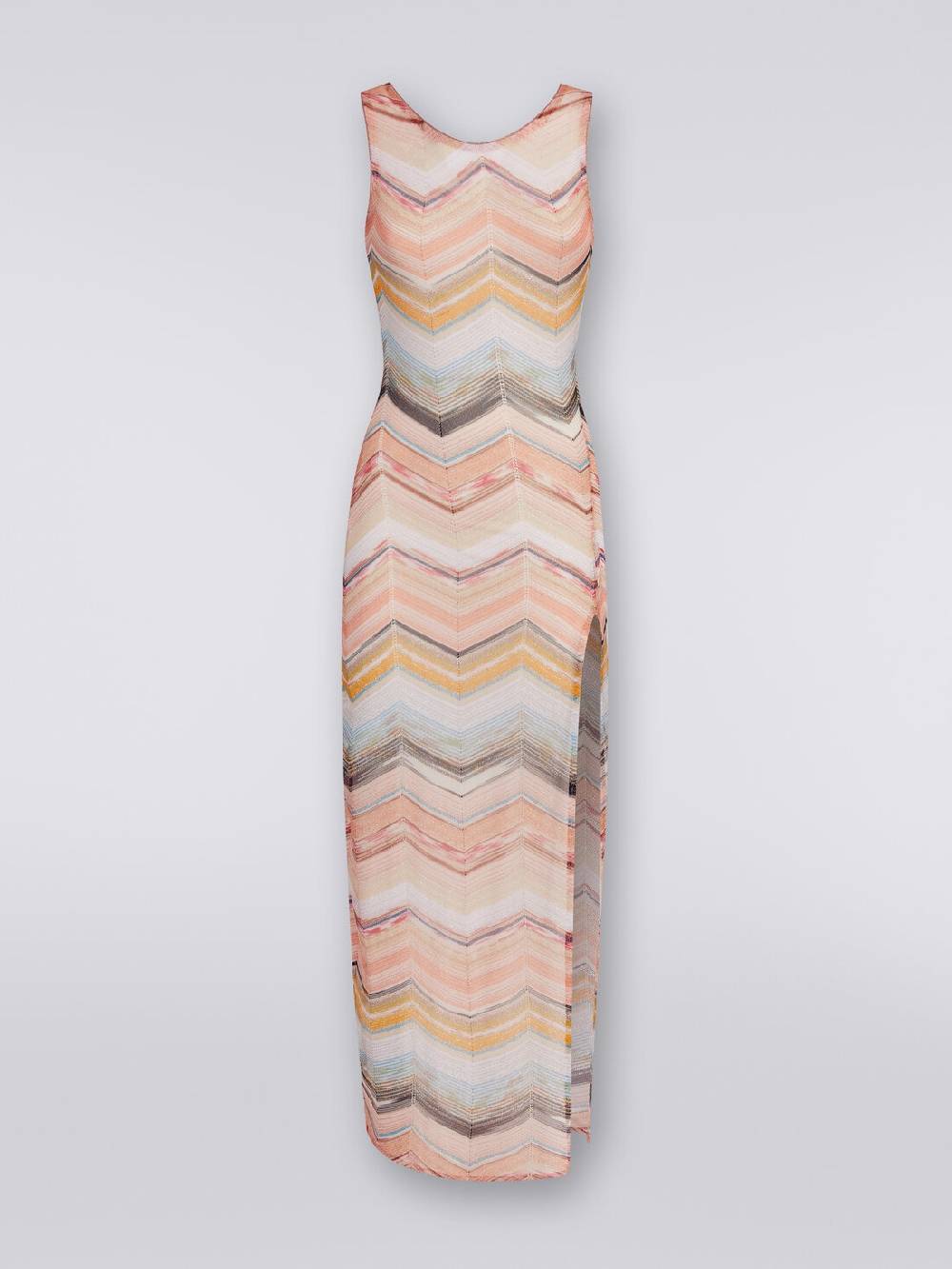 Missoni Abito copricostume lungo motivo chevron con lurex Italia