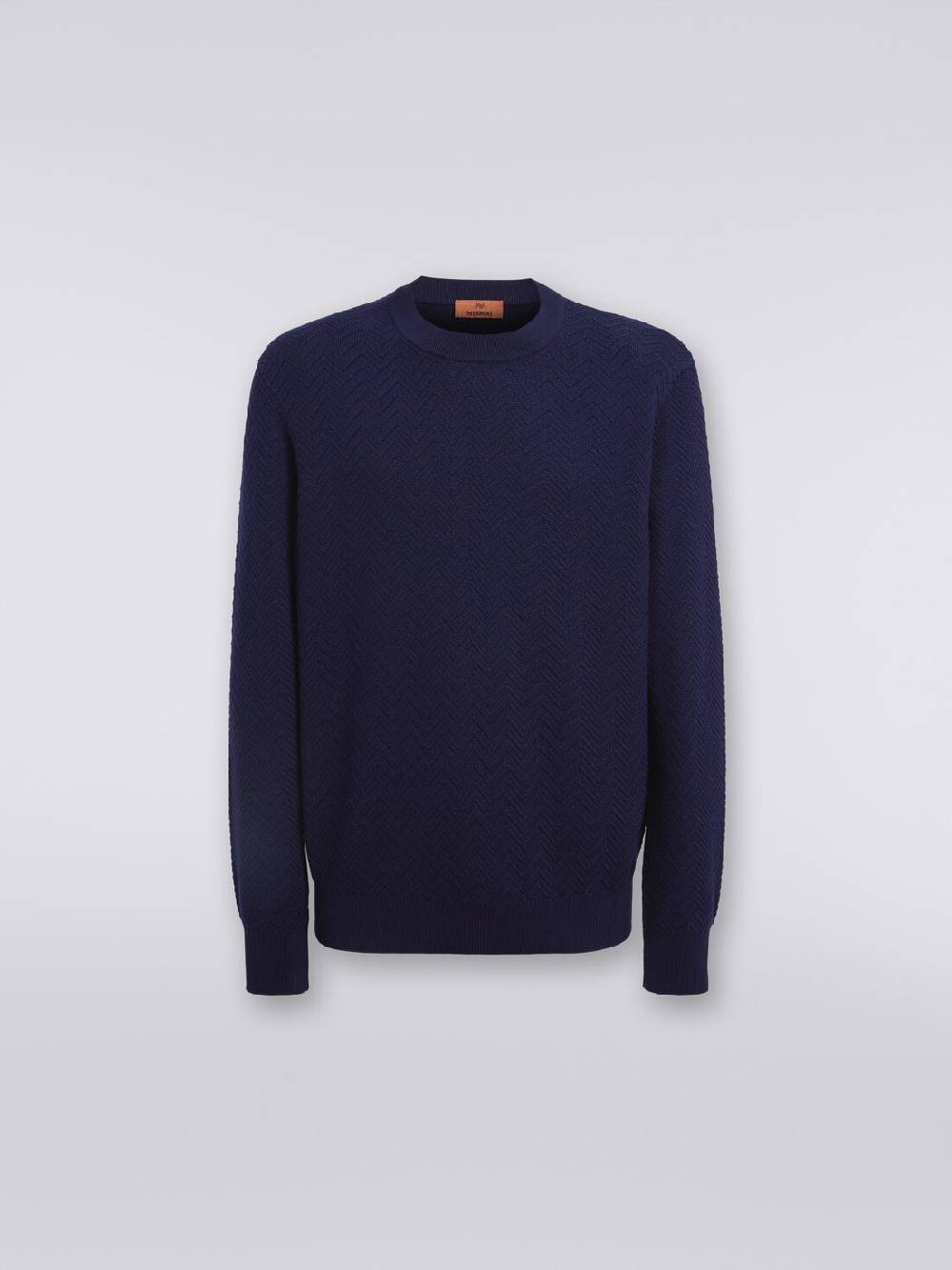 Missoni Pullover girocollo in cotone chevron Qualità