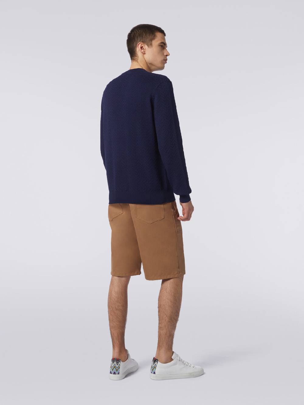 Missoni Pullover girocollo in cotone chevron Qualità