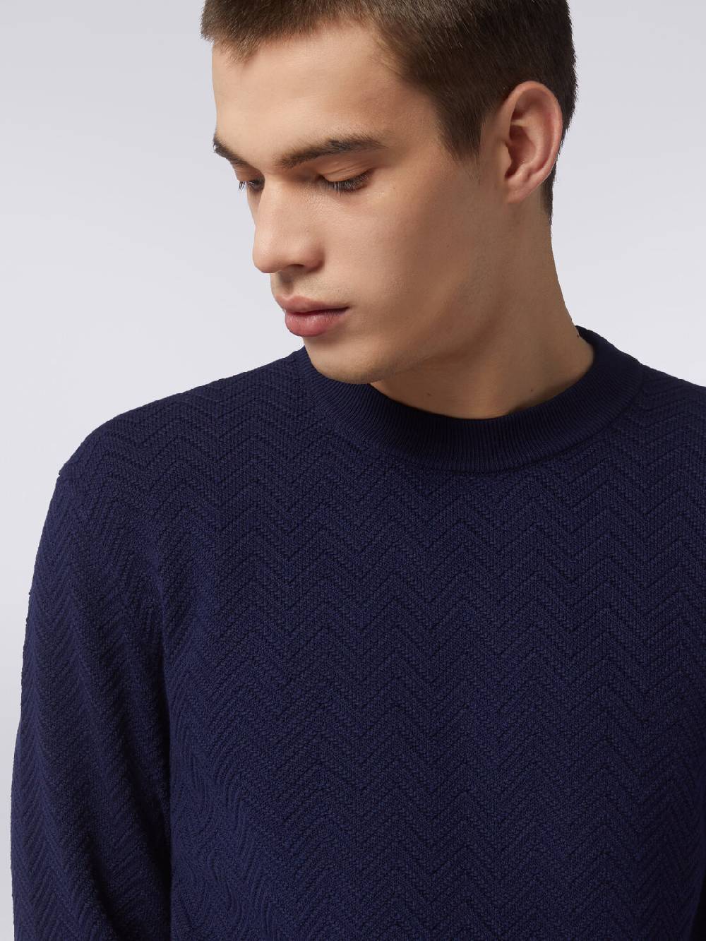 Missoni Pullover girocollo in cotone chevron Qualità