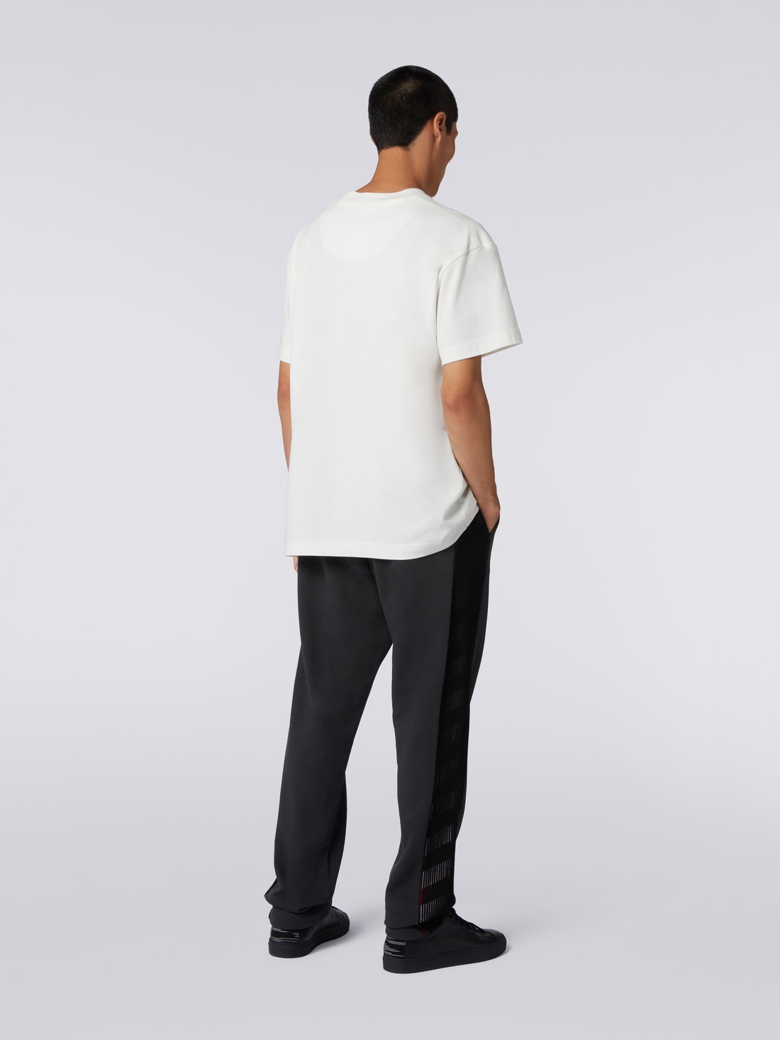 Missoni Pantaloni sportivi in cotone con inserto in maglia in collaborazione con Mike Maignan Vendita