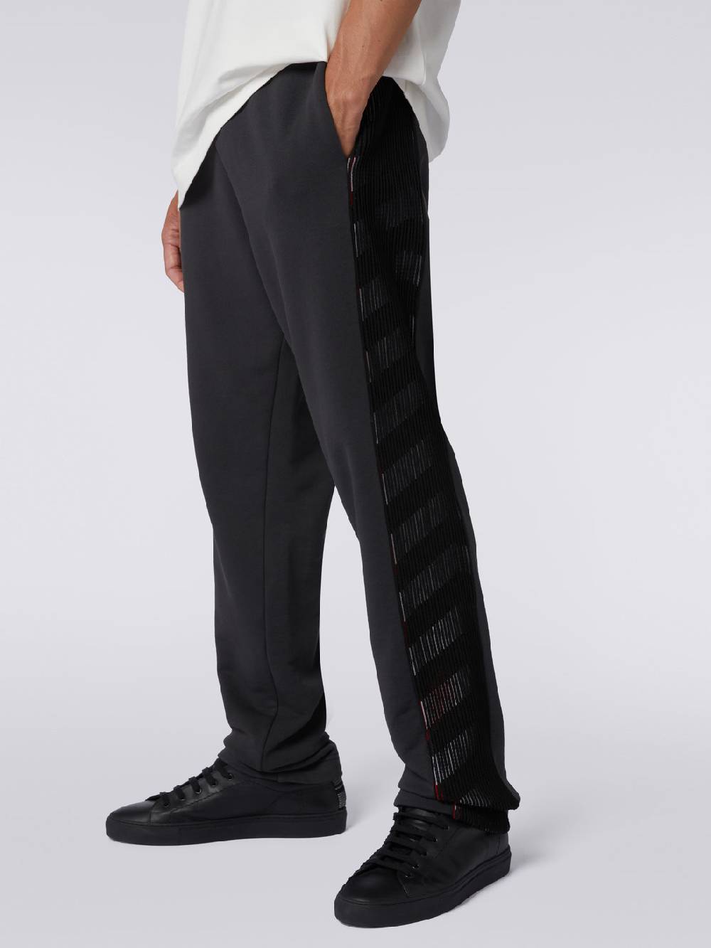 Missoni Pantaloni sportivi in cotone con inserto in maglia in collaborazione con Mike Maignan Vendita
