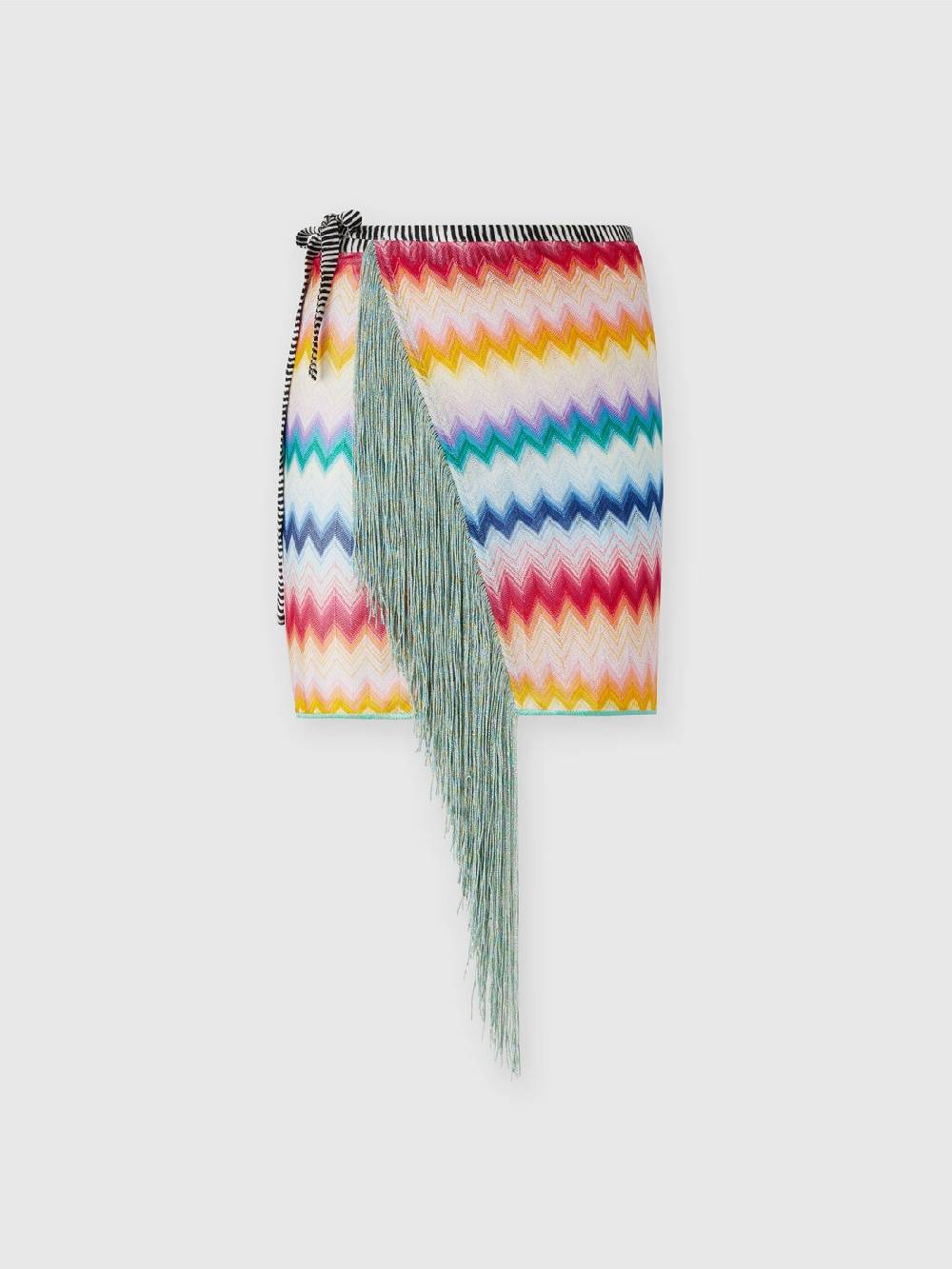 Missoni Pareo in viscosa chevron con lurex Spedizione Gratuita