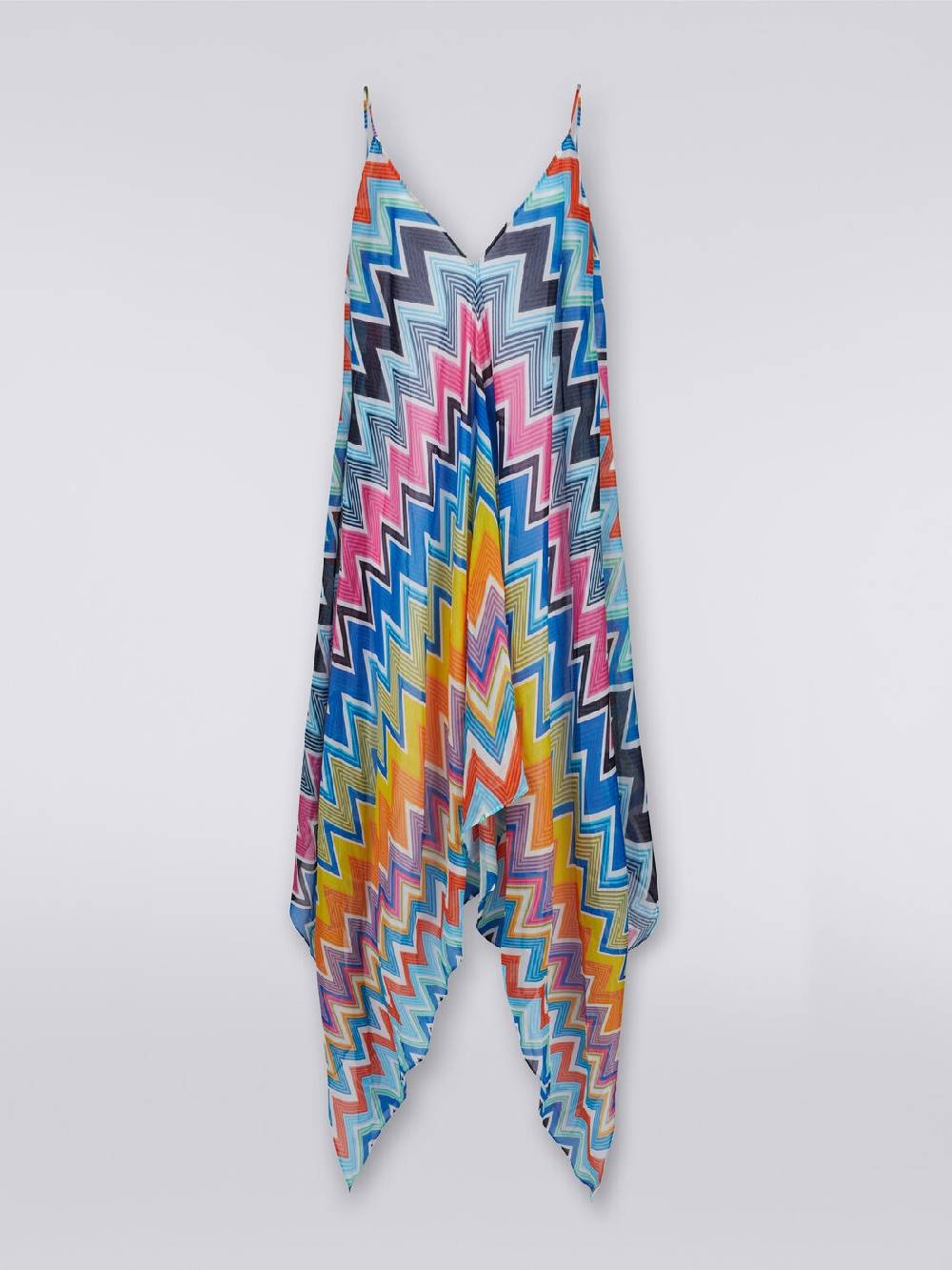 Missoni Copricostume lungo taglio foulard in cotone e seta stampato Pezzi Unici