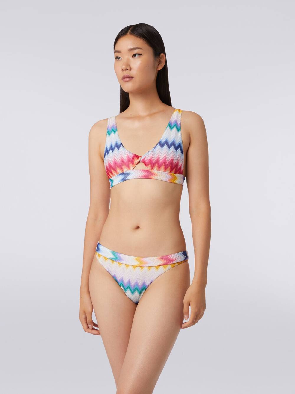 Missoni Bikini in viscosa zig zag con lurex Soddisfazione Garantita