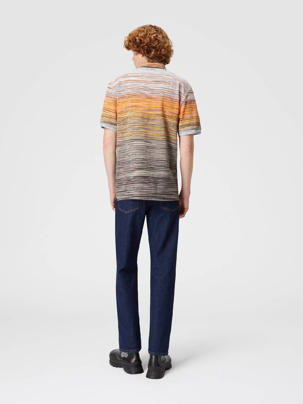 Missoni Polo in piquet di cotone fiammato Acquista Ora