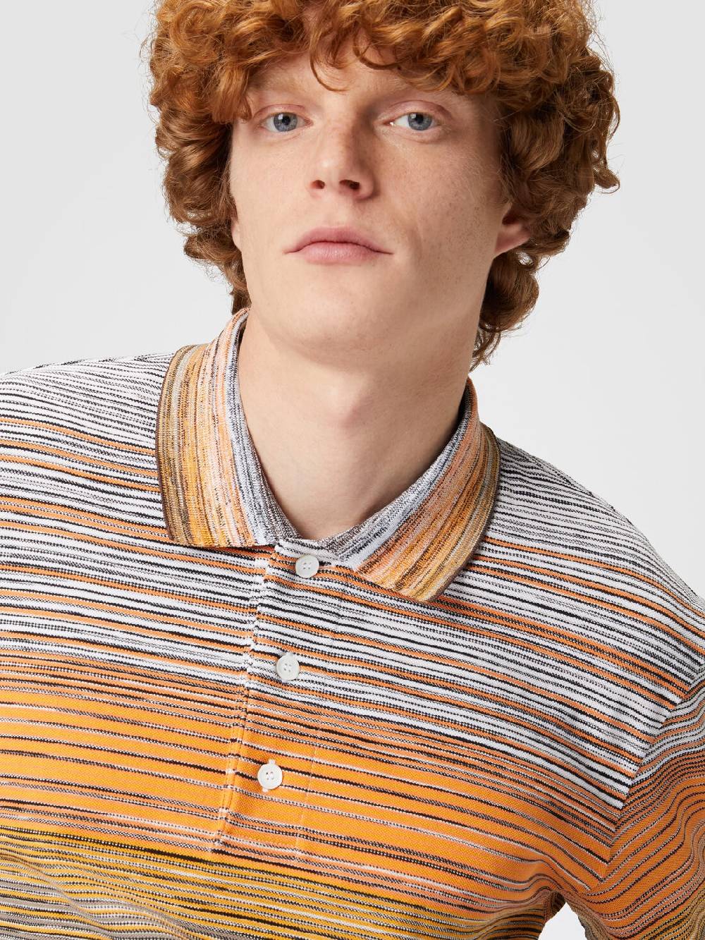 Missoni Polo in piquet di cotone fiammato Acquista Ora