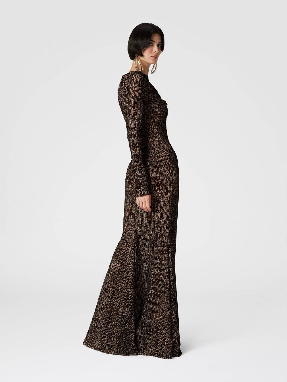 Missoni Abito lungo in tulle con arricciature Fino Al -60%