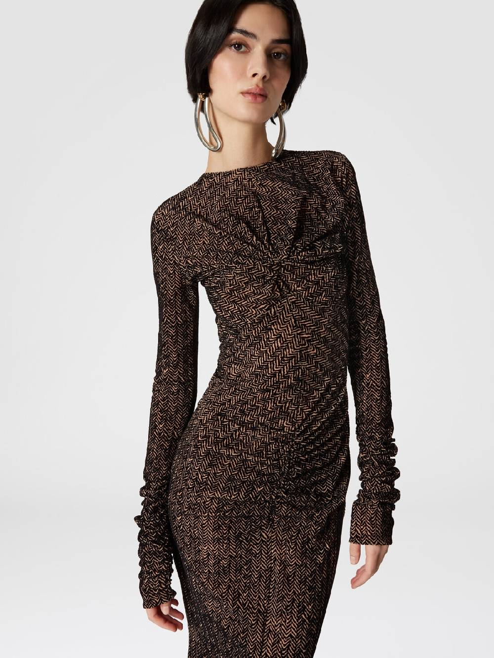Missoni Abito lungo in tulle con arricciature Fino Al -60%