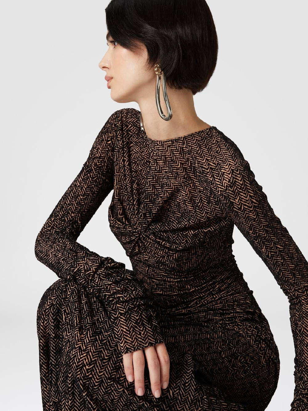 Missoni Abito lungo in tulle con arricciature Fino Al -60%