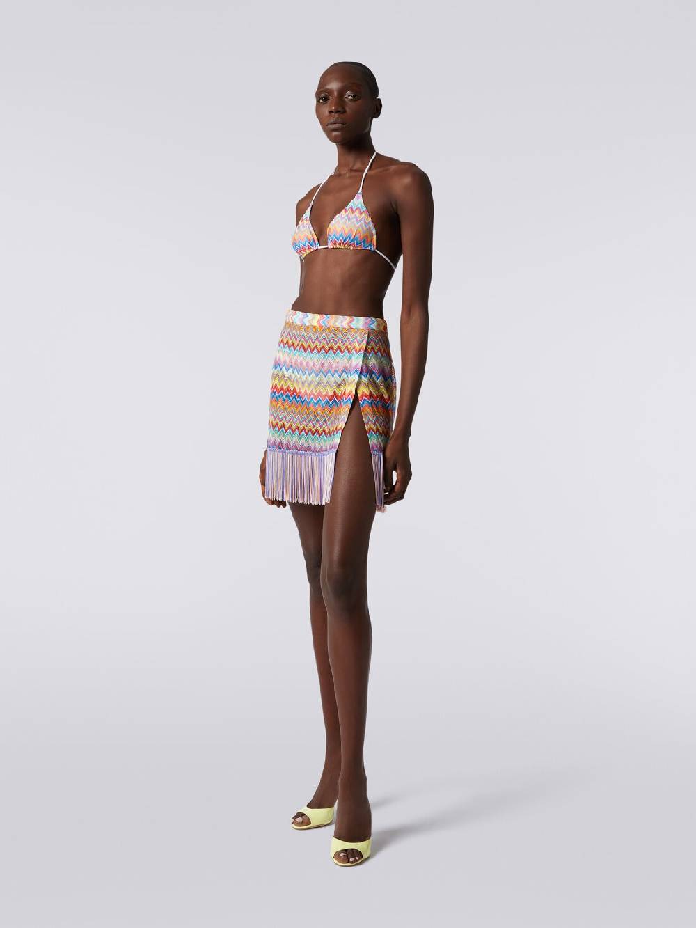Missoni Minigonna copricostume a portafoglio con frange Convenienza
