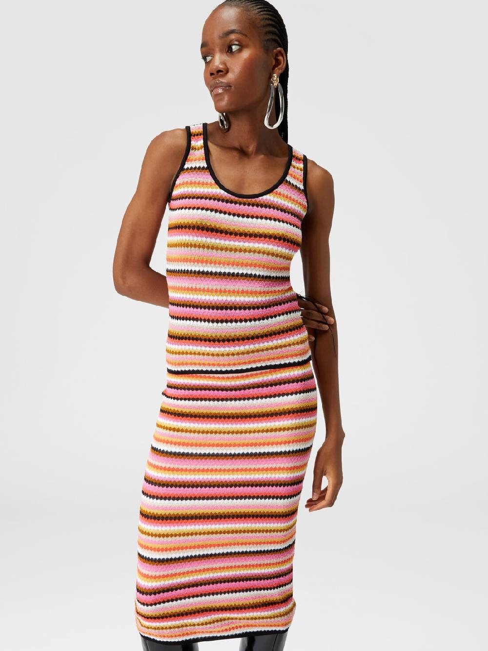 Missoni Canottiera rigata in cotone e viscosa Online