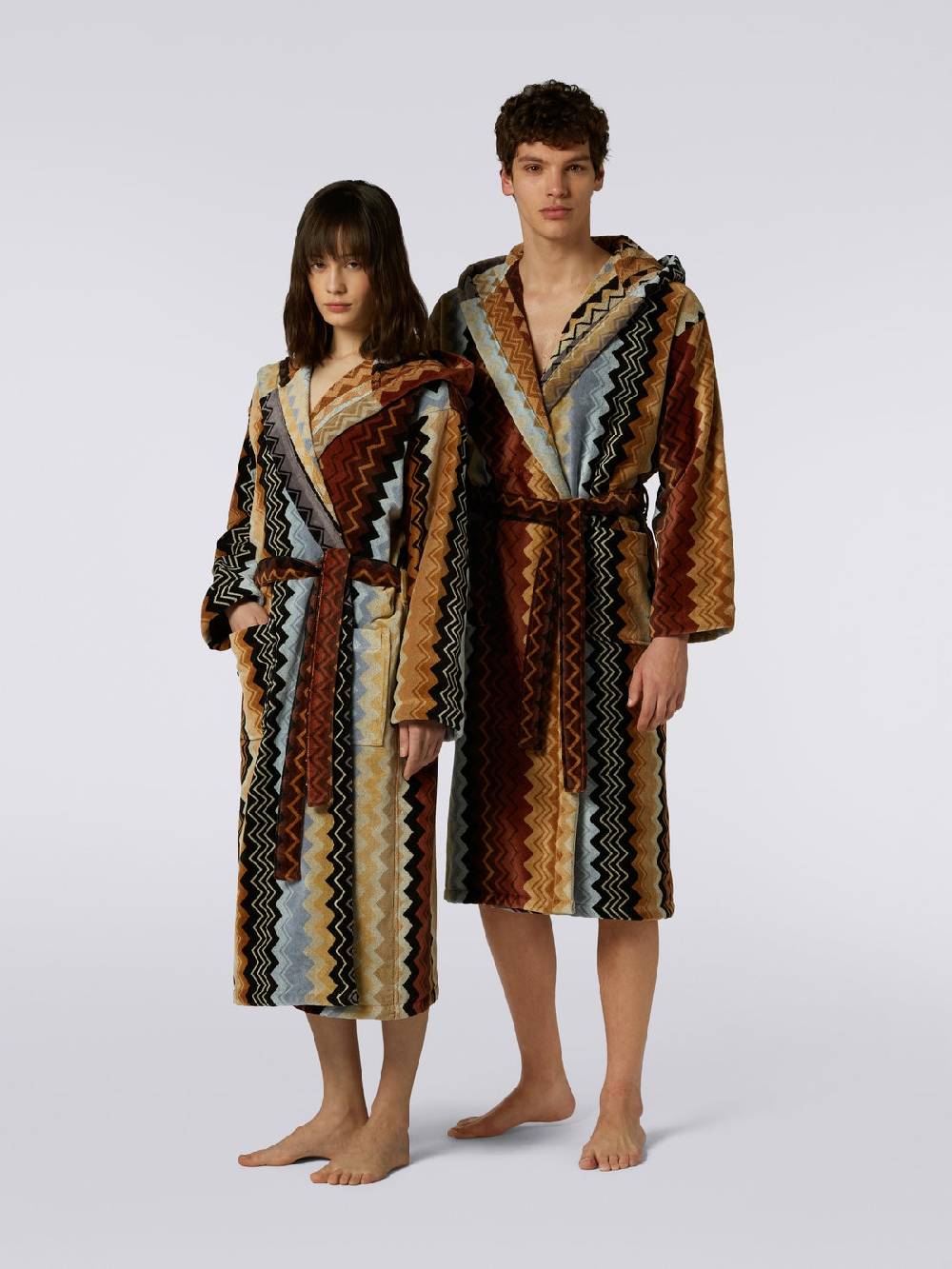 Missoni Giacomo Accappatoio Cappuccio In Vendita