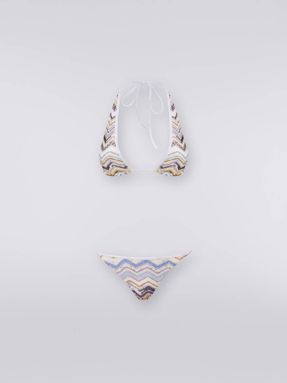 Missoni Bikini in crochet zig zag con lurex Saldi