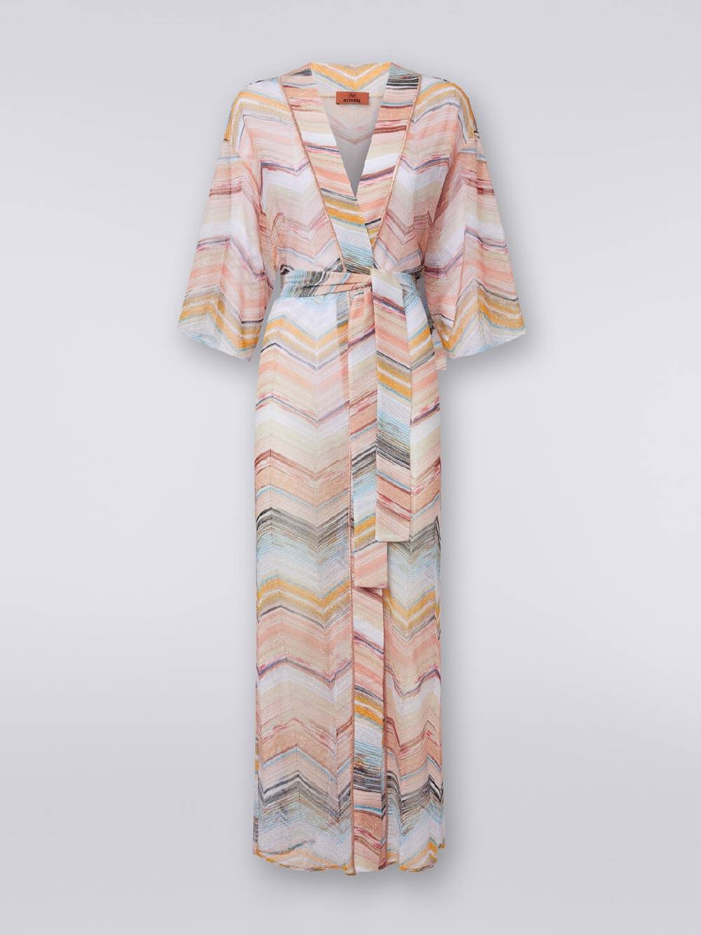 Missoni Copricostume lungo a vestaglia chevron con lurex Offerte
