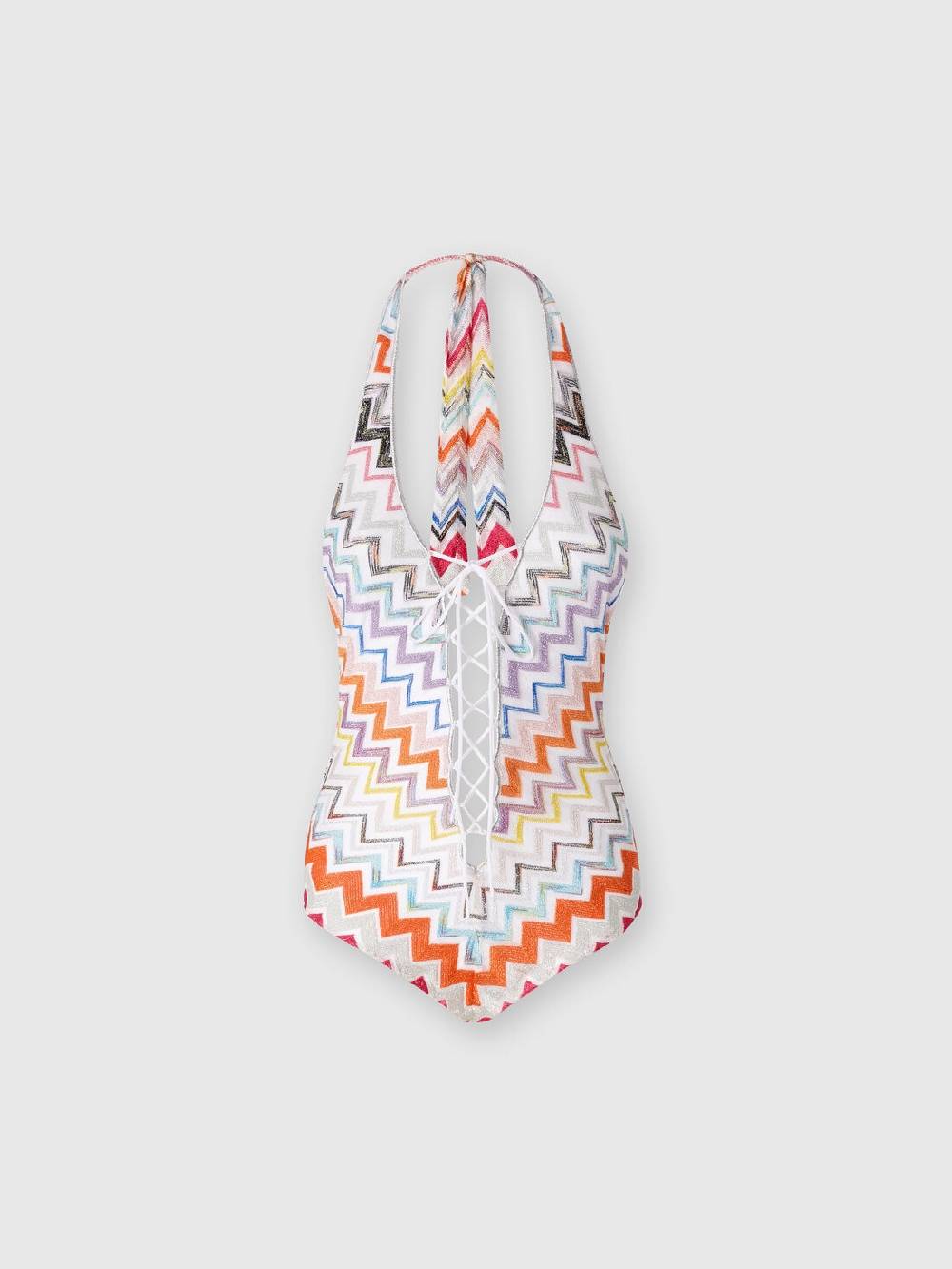 Missoni Costume intero in viscosa zig zag con lurex Grande vendita