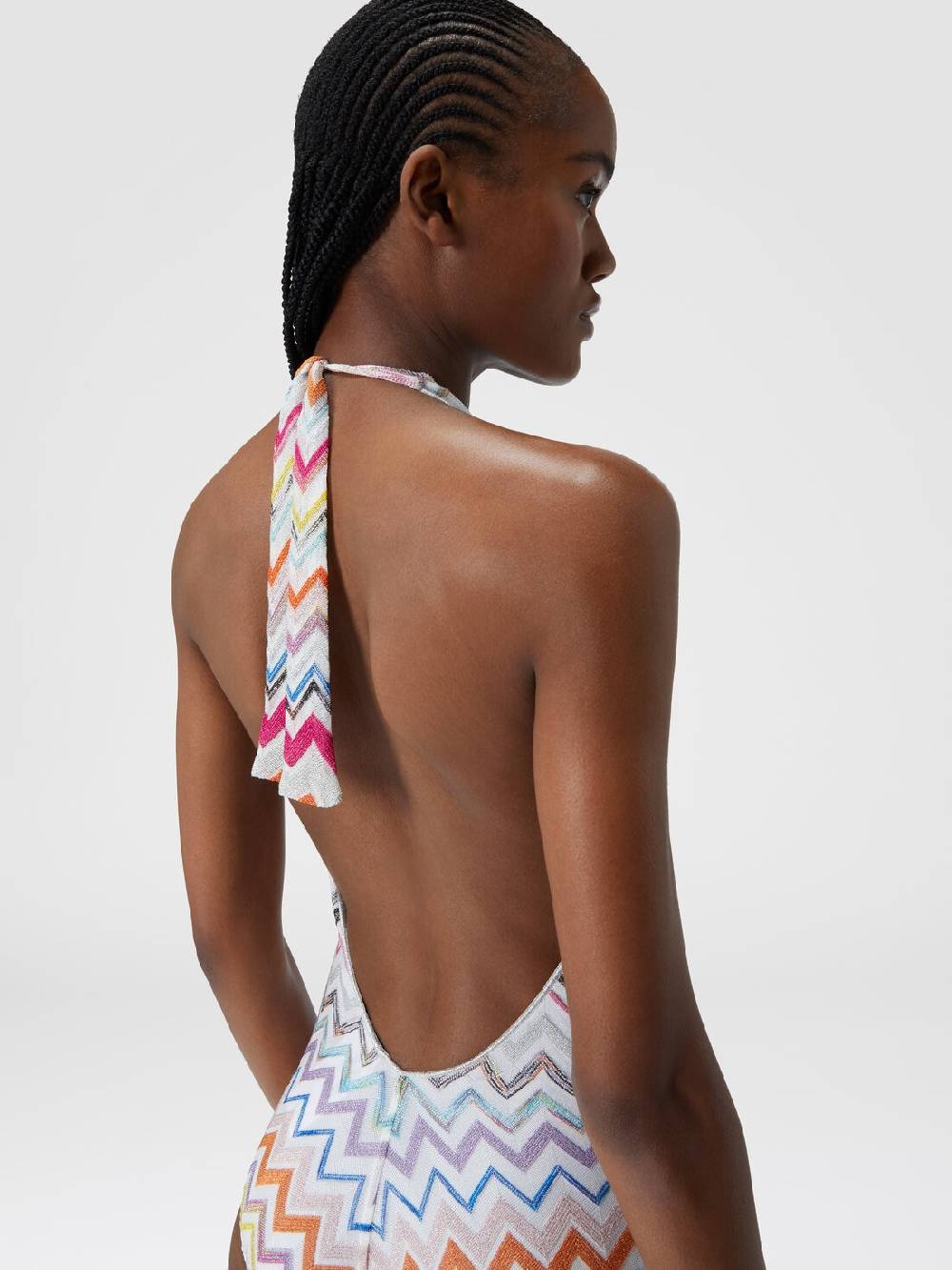 Missoni Costume intero in viscosa zig zag con lurex Grande vendita