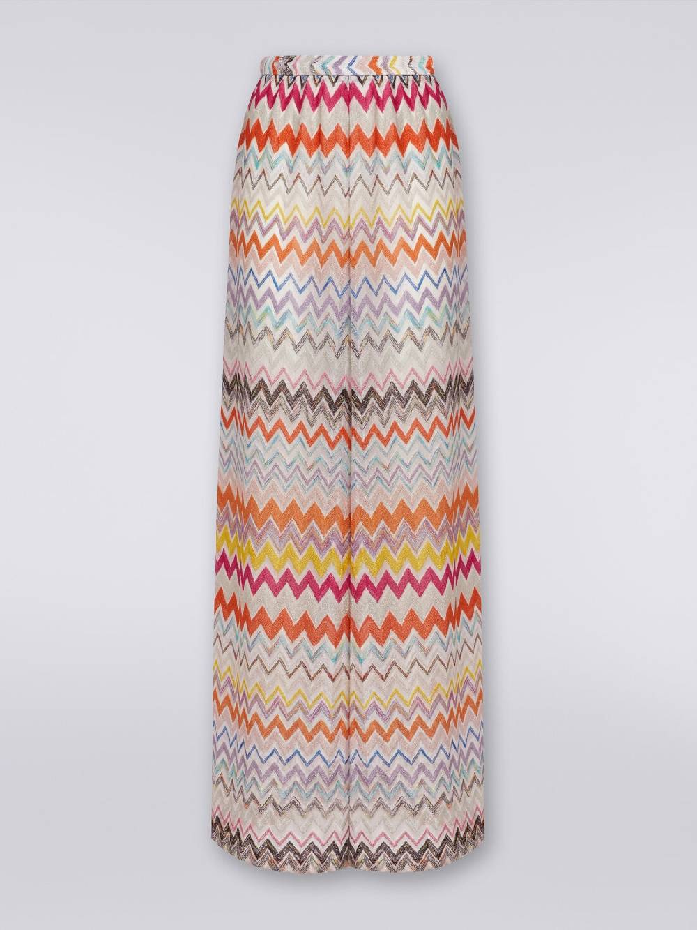 Missoni Pantaloni a palazzo in misto viscosa chevron lamé Offerta esclusiva