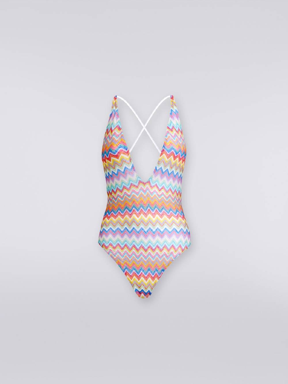 Missoni Costume intero stampa zig zag con scollatura a V Vendite stagionali