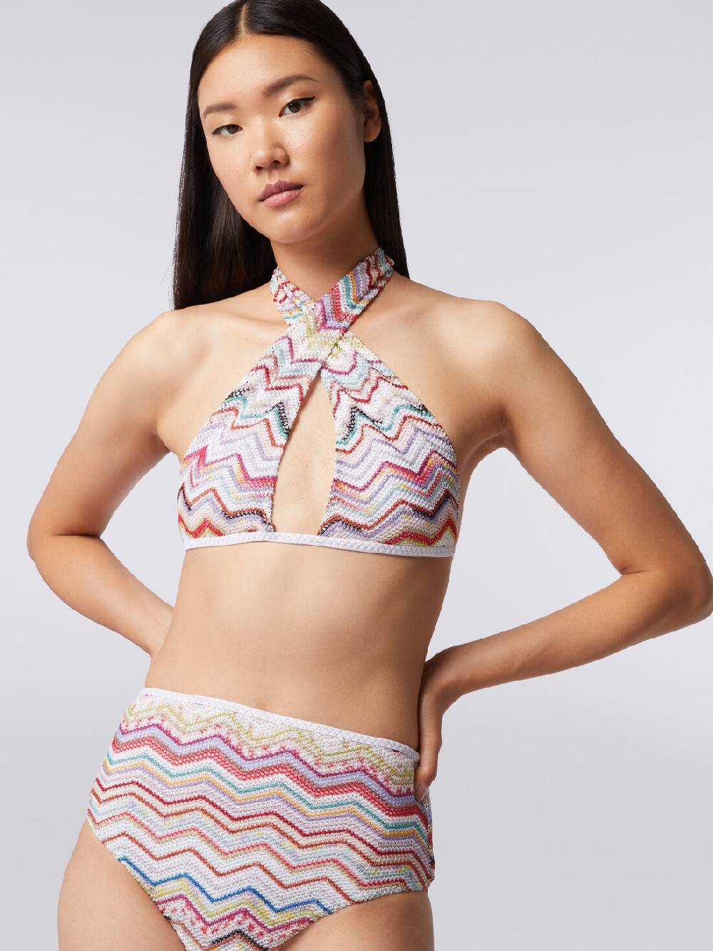 Missoni Bikini in crochet con lurex e slip a vita alta Black Friday