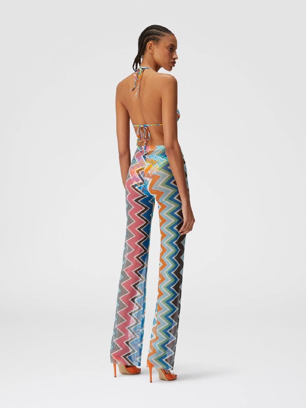 Missoni Pantaloni copricostume in tulle stampa zig zag Offerta Giorno del Papà