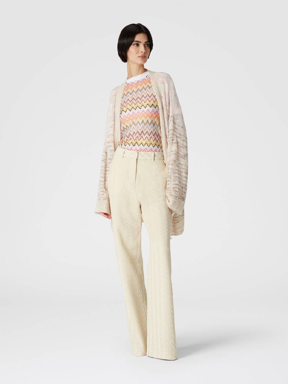 Missoni Cardigan oversize in viscosa, alpaca e lana Online Outlet