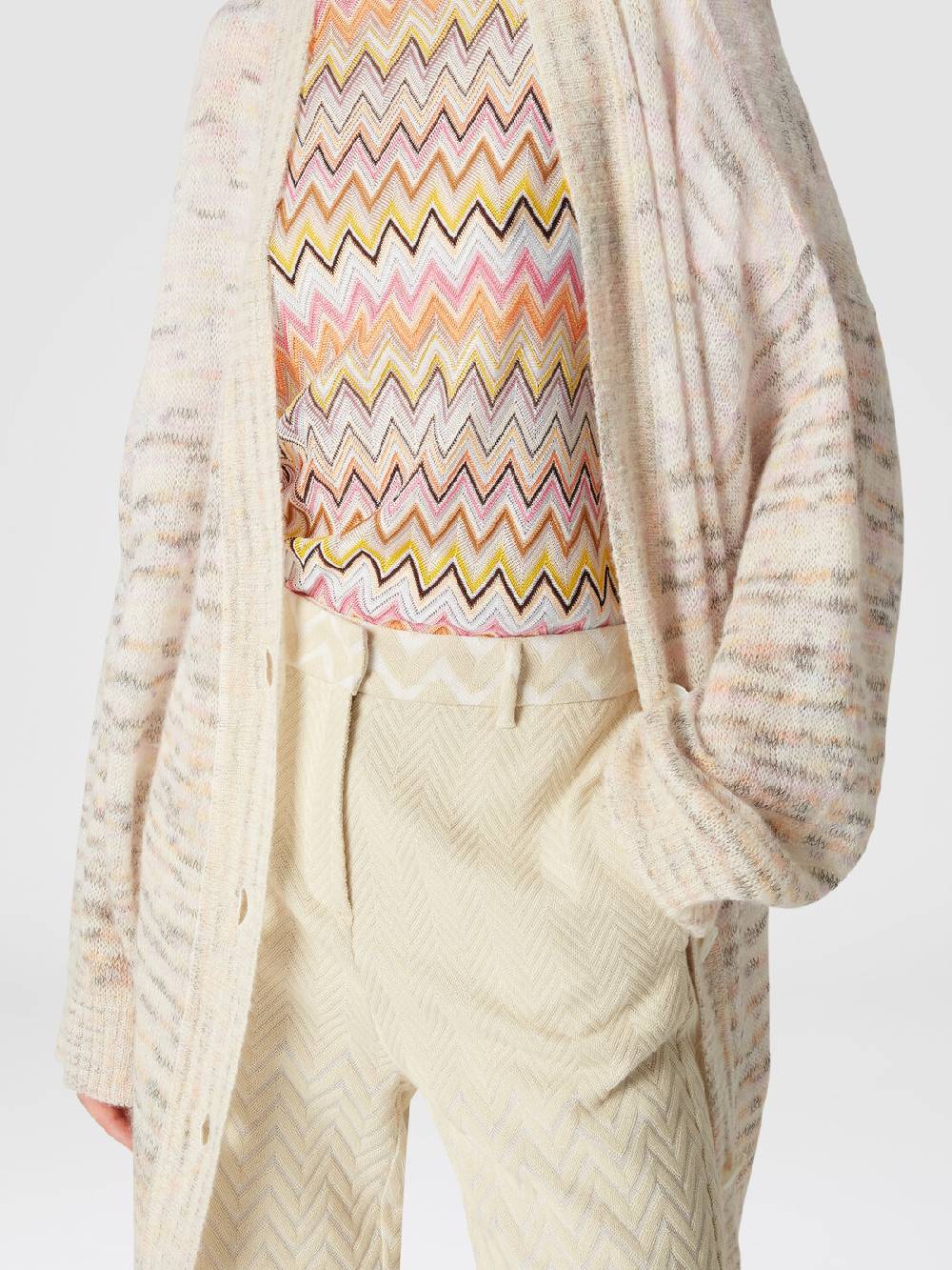 Missoni Cardigan oversize in viscosa, alpaca e lana Online Outlet