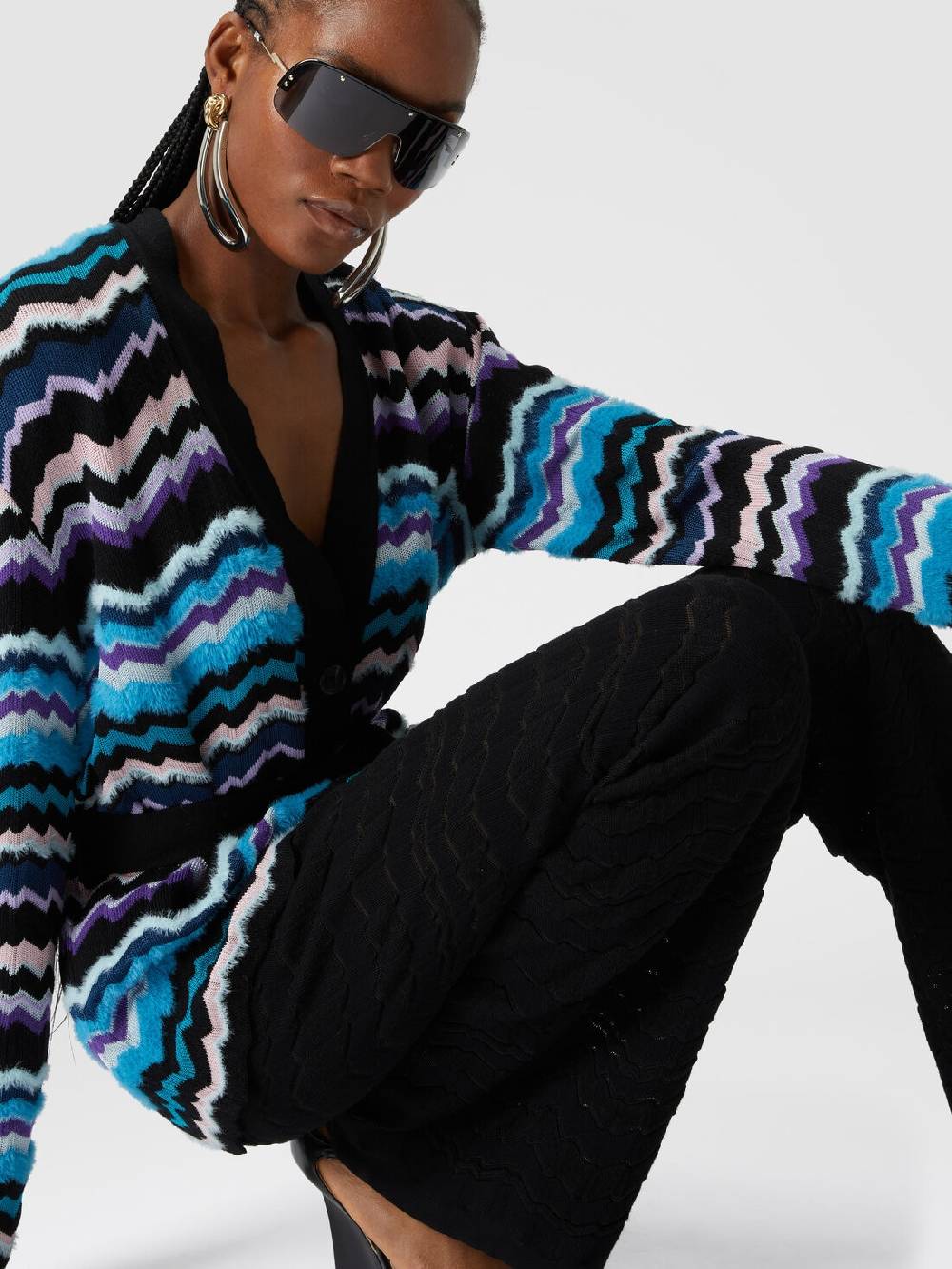 Missoni Pantapalazzo con zig zag tono su tono Comprane uno, ottenene uno gratis