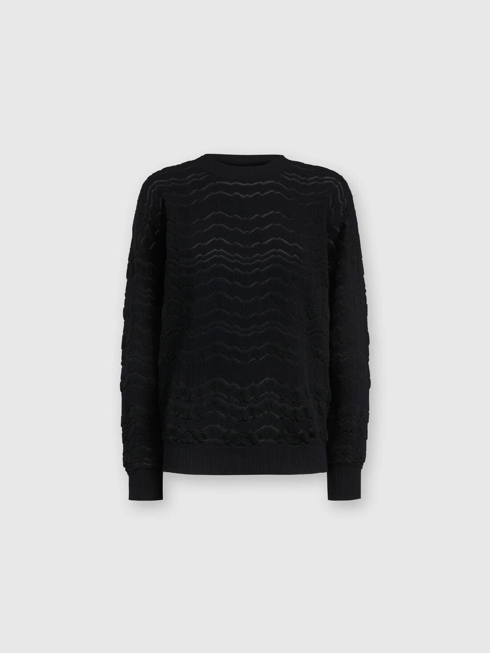 Missoni Pullover girocollo con zig zag tono su tono Offerte speciali