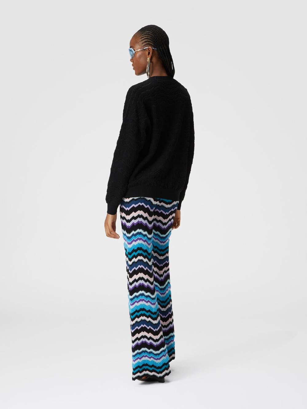 Missoni Pullover girocollo con zig zag tono su tono Offerte speciali