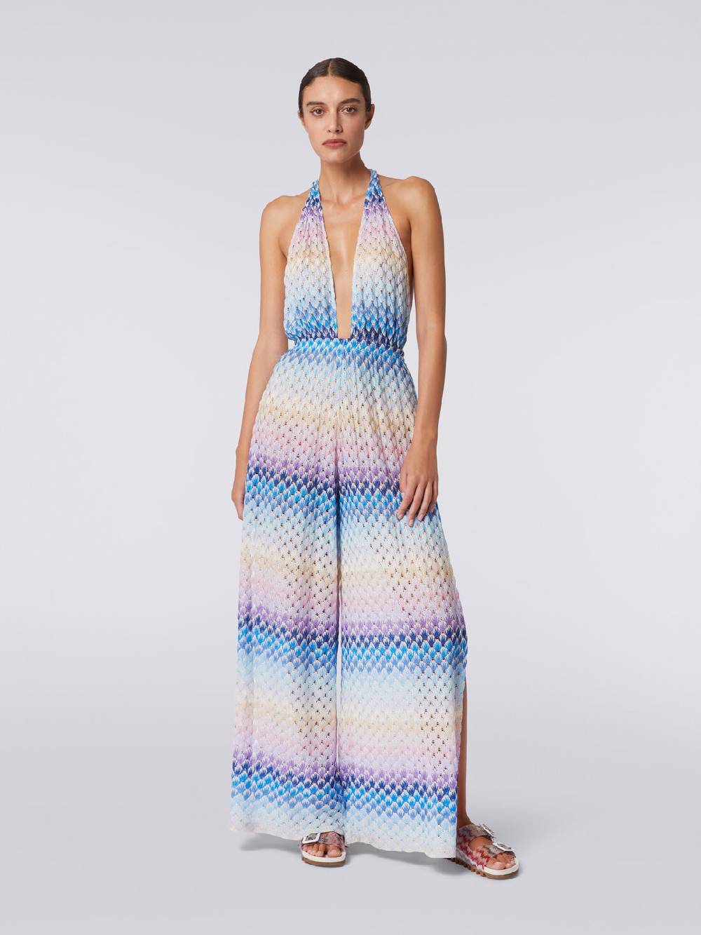 Missoni Tuta pantalone effetto pizzo dégradé con lurex Sconti VIP