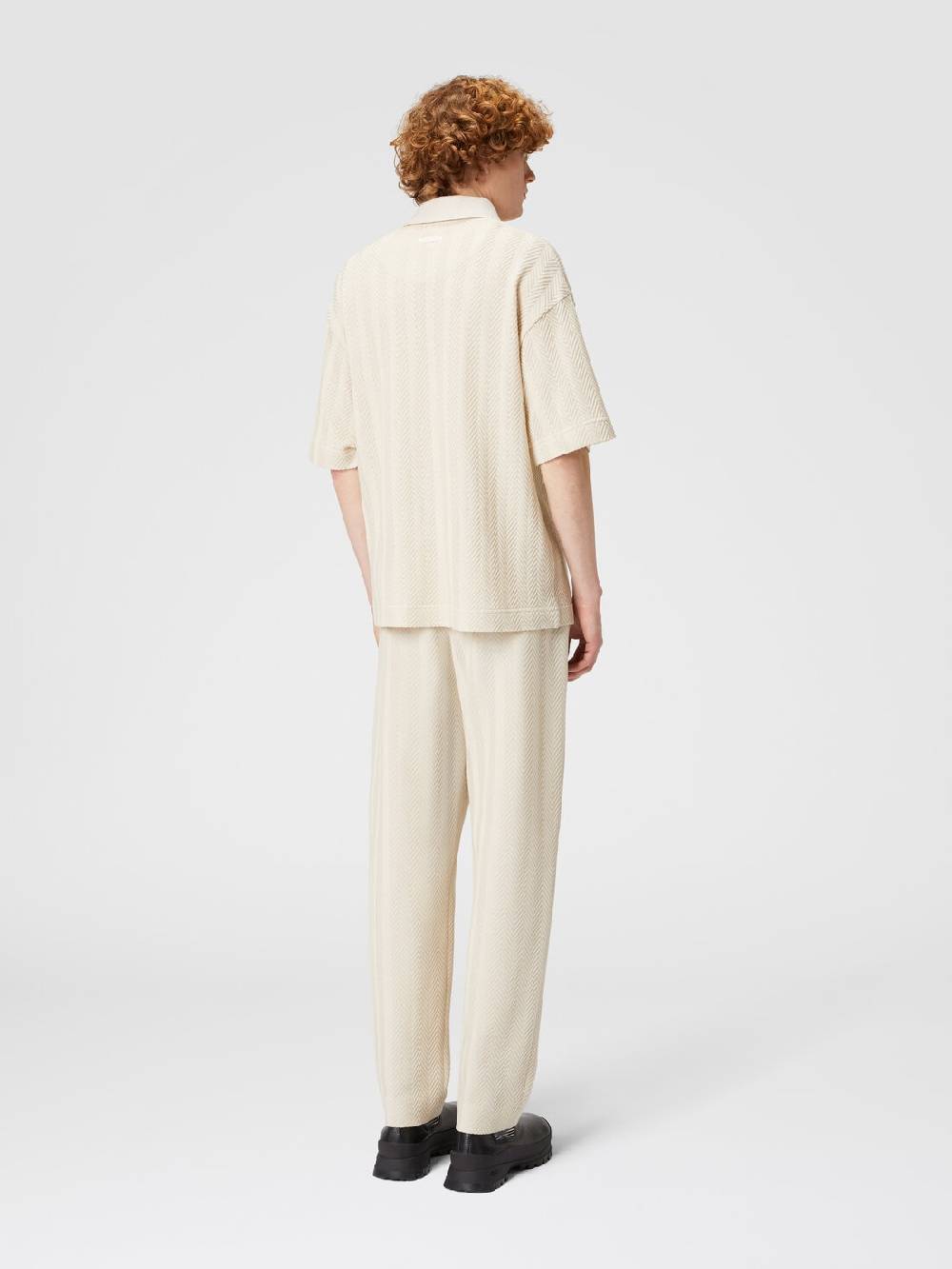 Missoni Pantaloni classici in cotone e viscosa zig zag Ultimi tre giorni