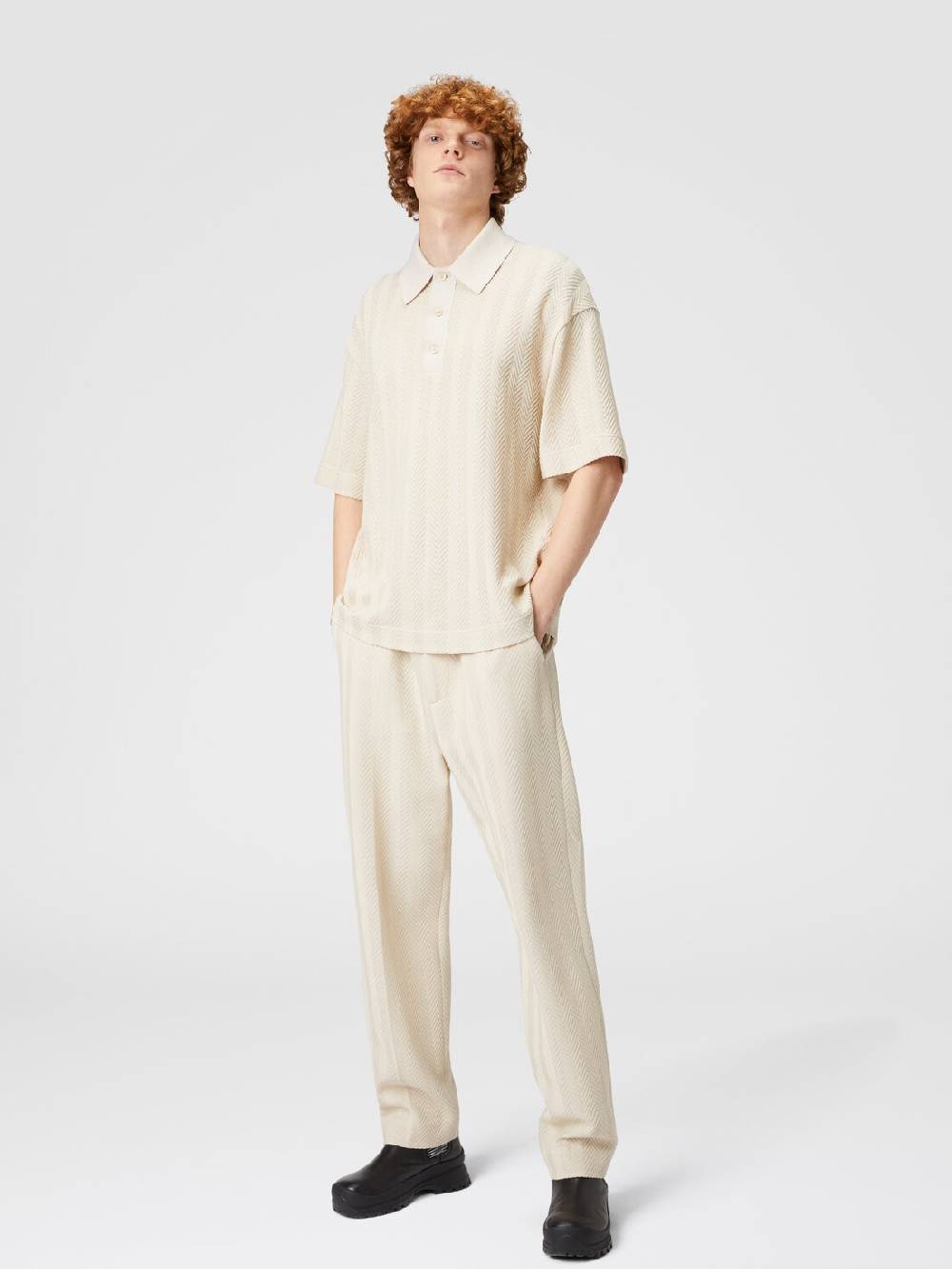 Missoni Pantaloni classici in cotone e viscosa zig zag Ultimi tre giorni