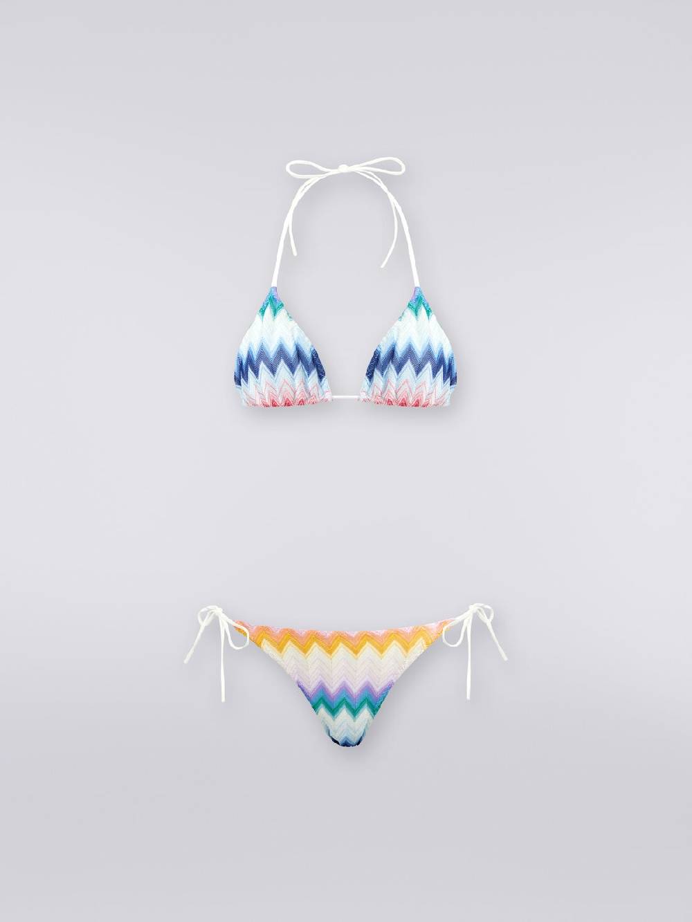 Missoni Bikini in misto viscosa sfumata zig zag con lurex Ultimo giorno