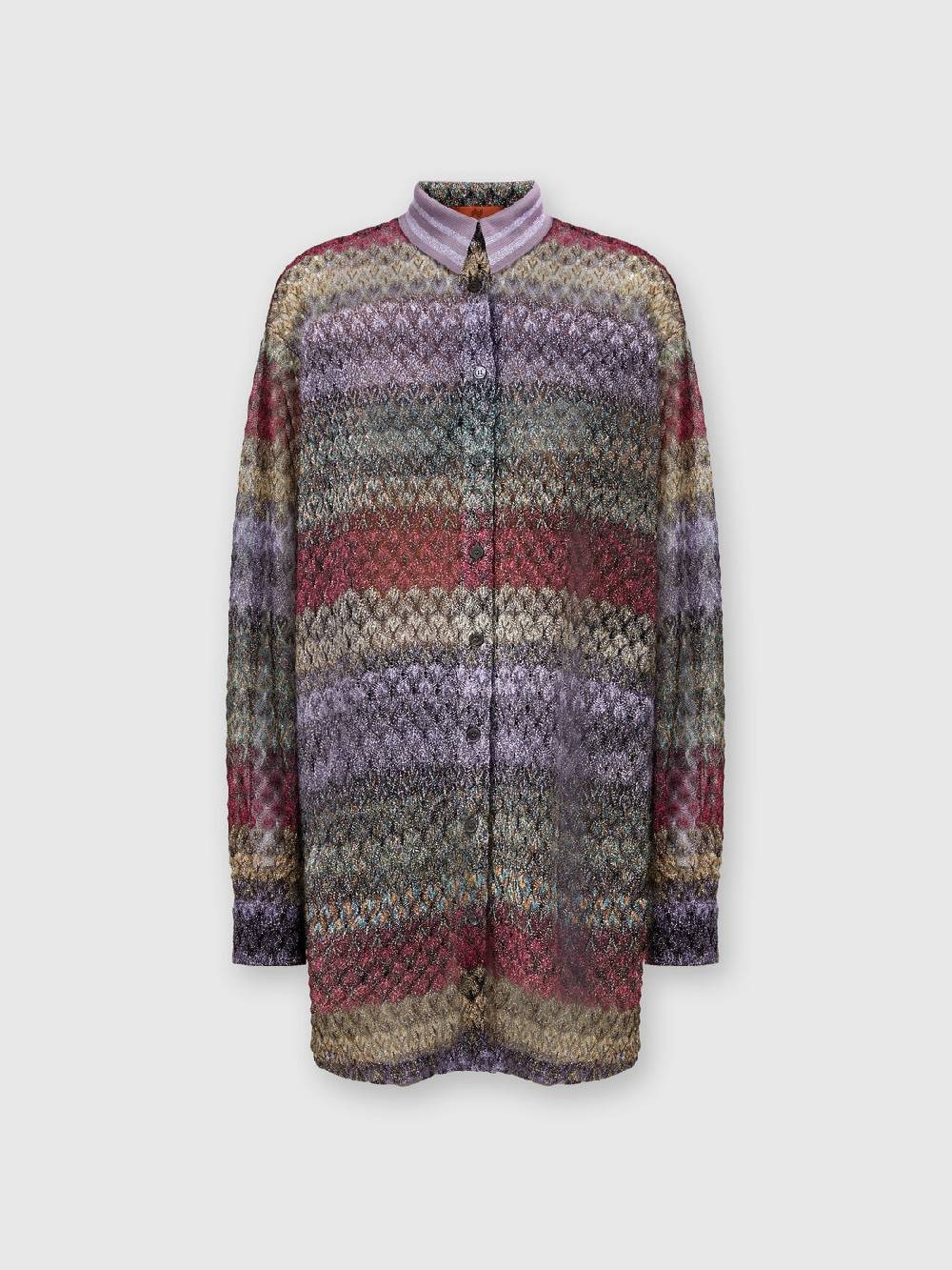 Missoni Camicia oversize con motivo pizzo lamé Fino al 60% di sconto